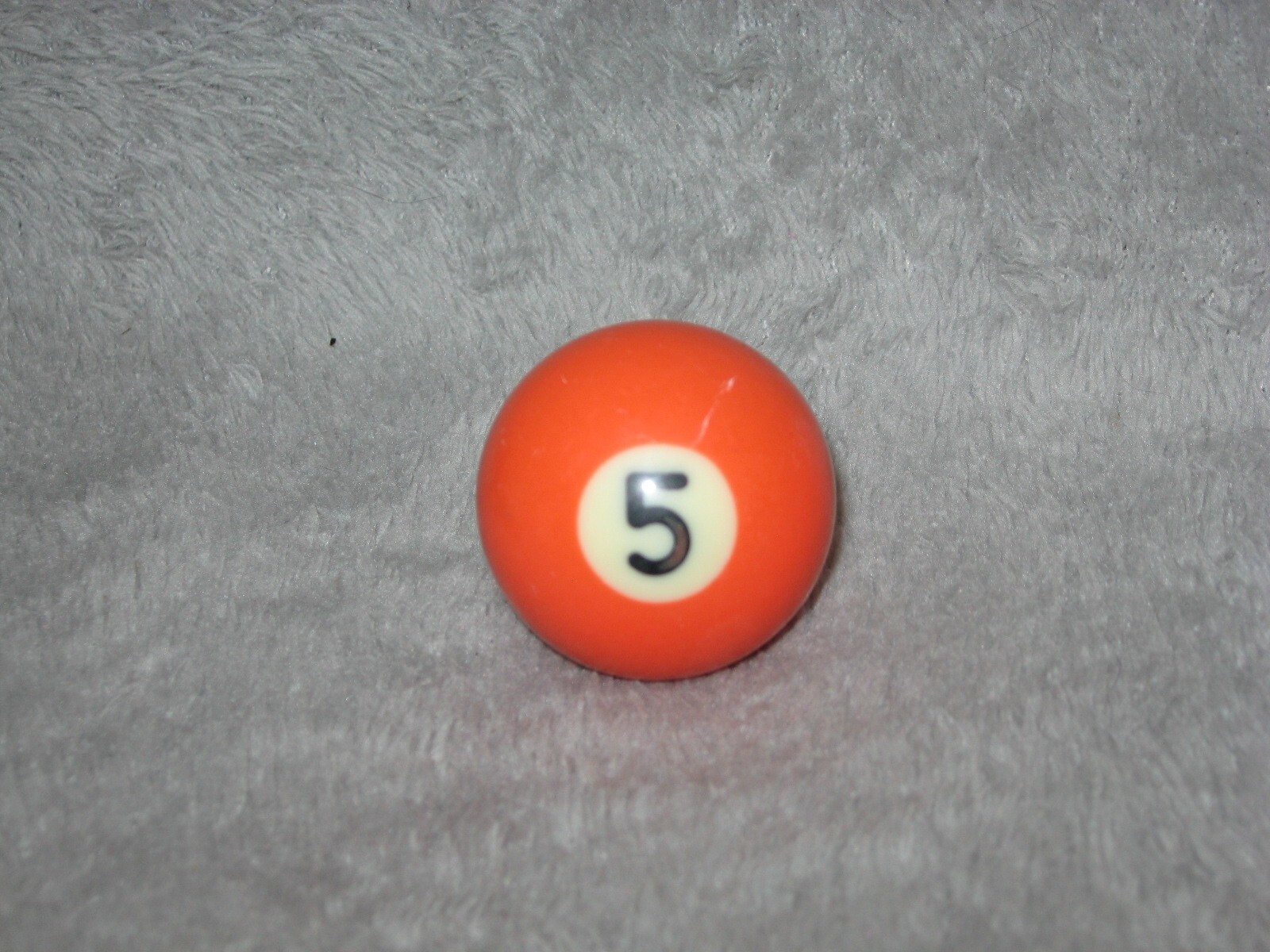 Mini Pool Ball #5 Orange Solid 1.5" Diameter Miniature Billiard Replacement