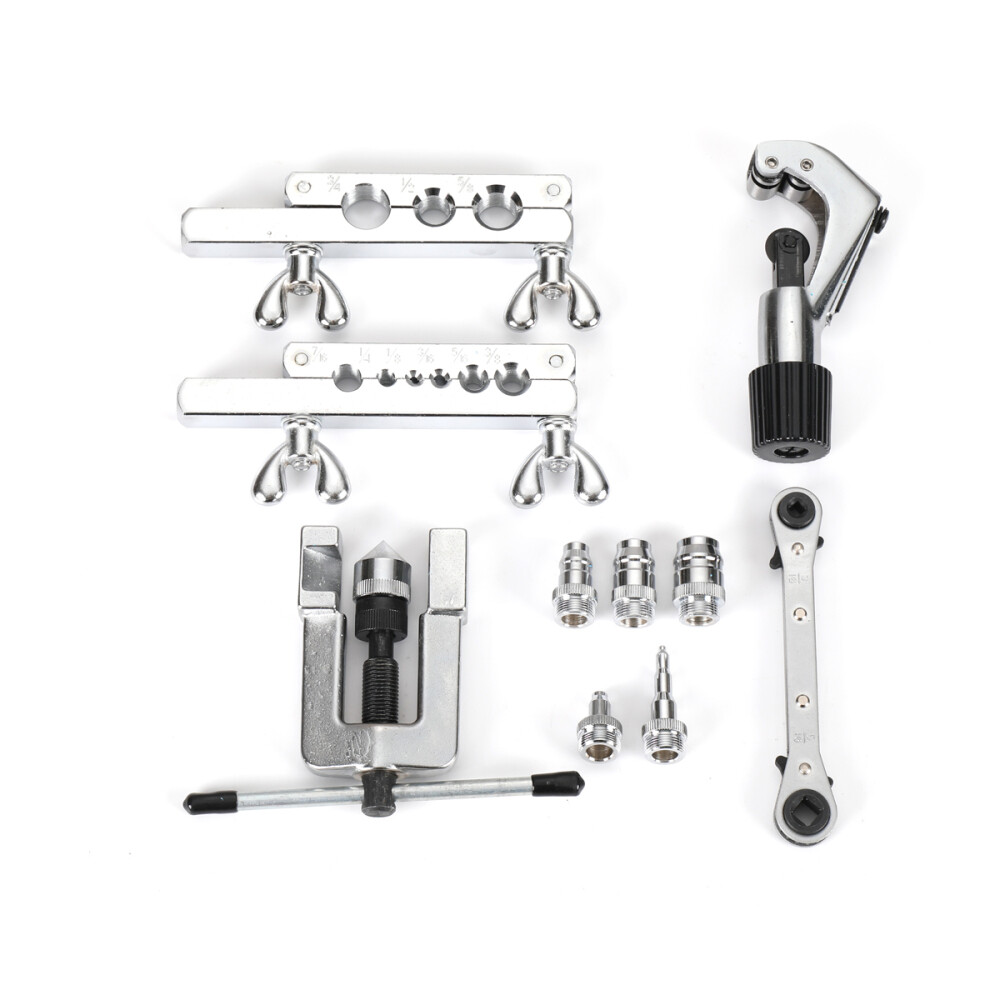 Swaging Tool Kit Tube Expander Flaring Tool Copper Pipe Expander Tool+TubeCutter