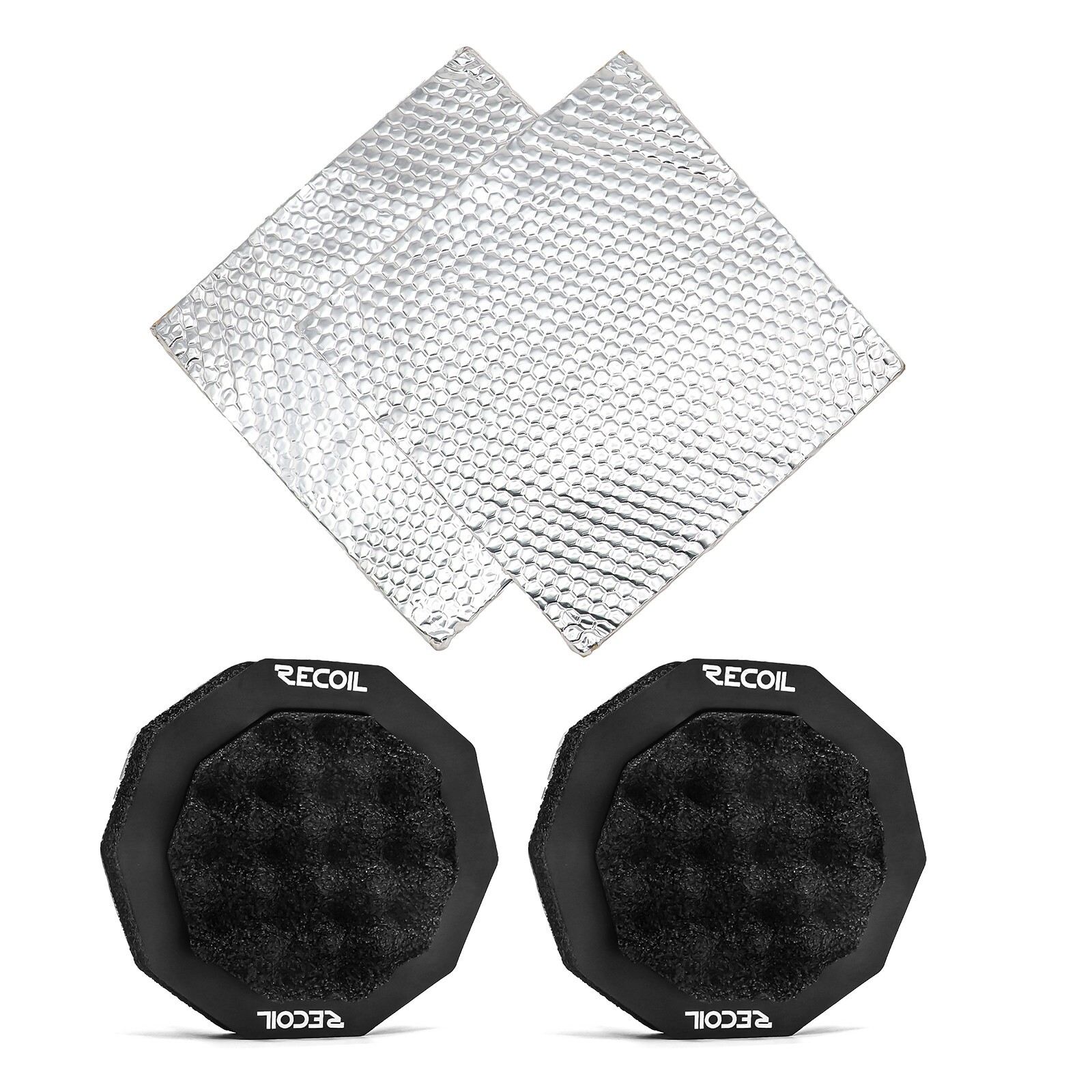 DMSR65 Foam Speaker Ring Kit for 6.5” Speakers with Egg Crate Foam Base and mats