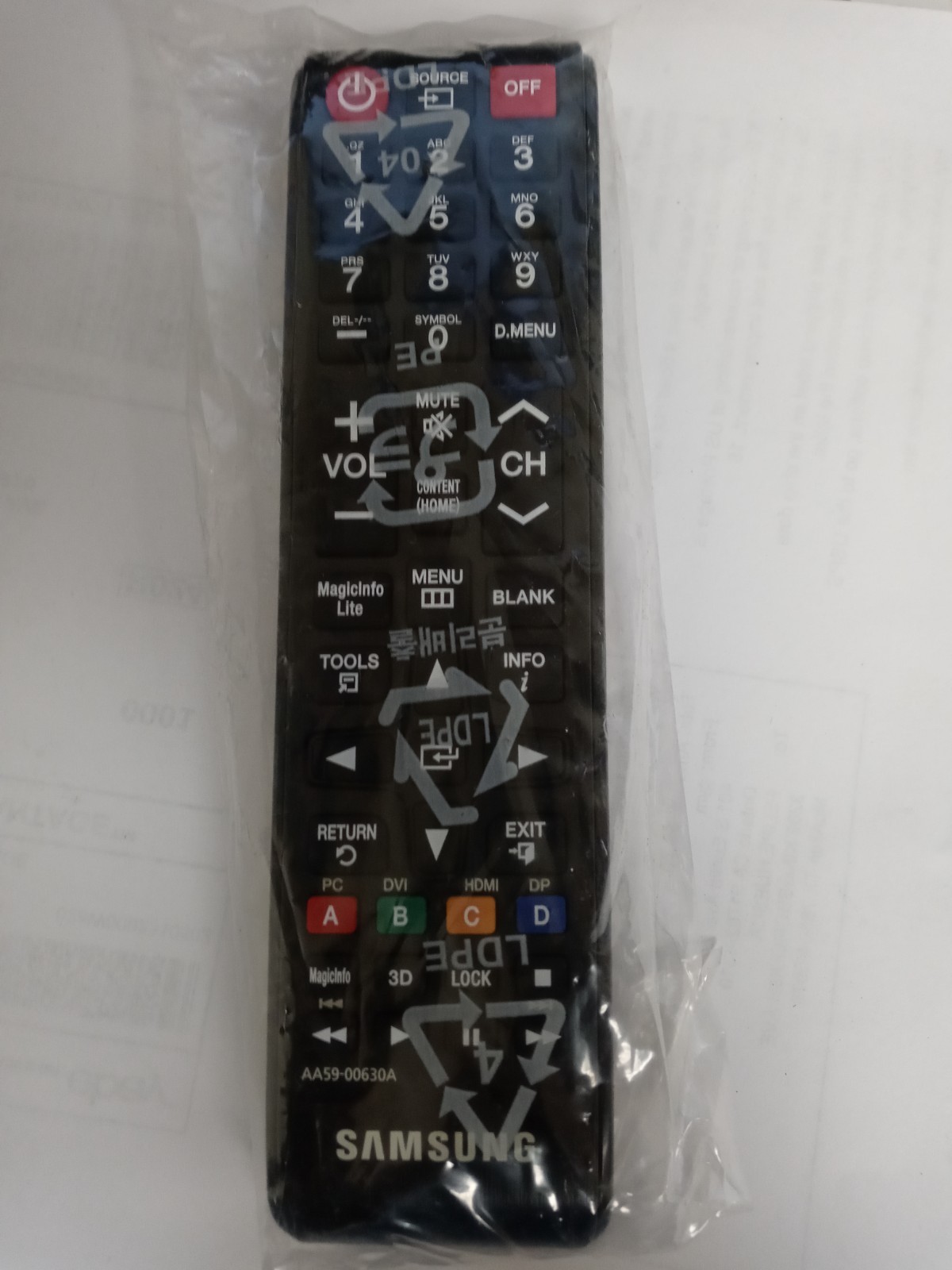 Samsung TV Remote  AA59-00630A MD55b MD65b MD75b MD46b  MD32b MD40b