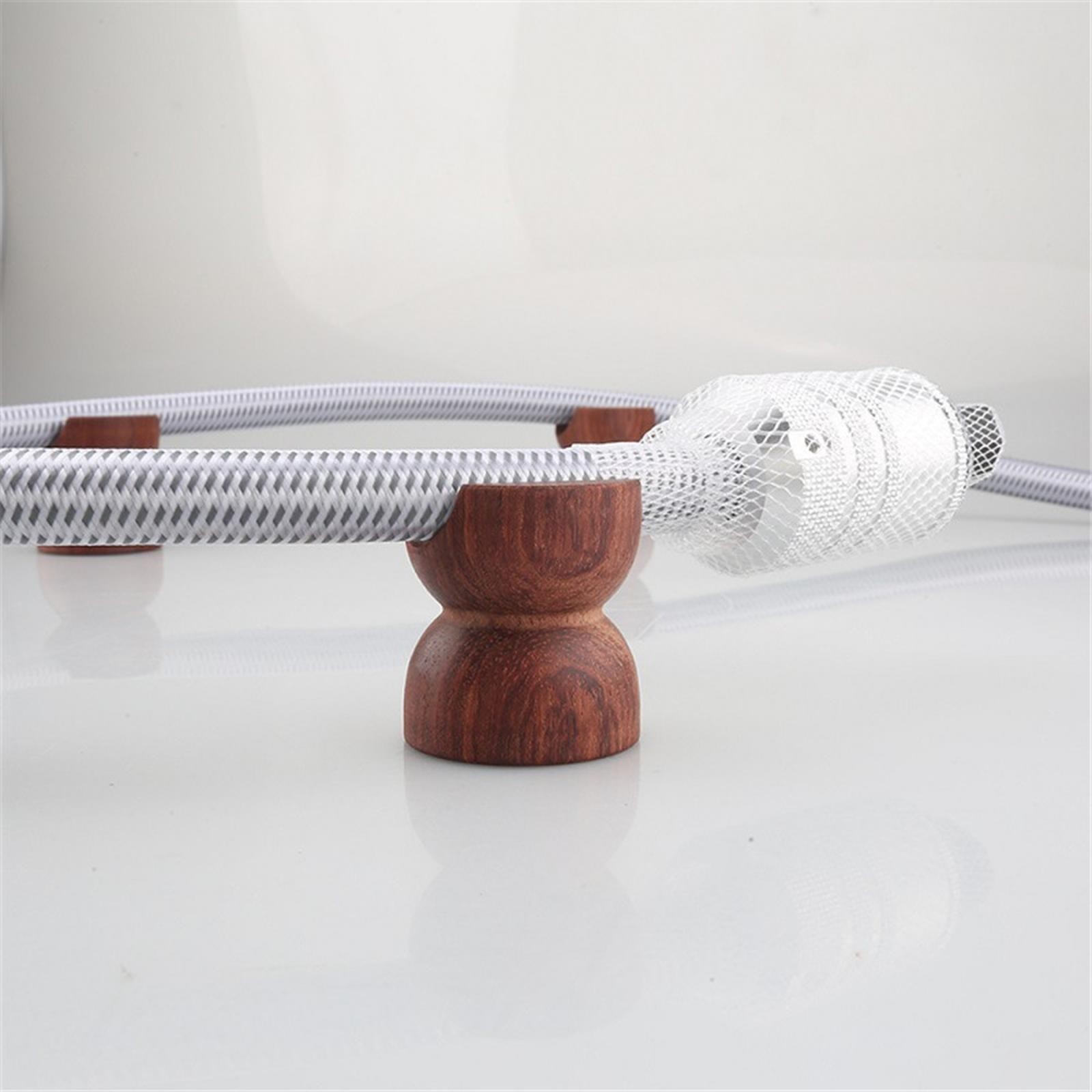 45mm HiFi Rose Wood Speaker Insulation Wire Holder Bracket Support Cable Stand B