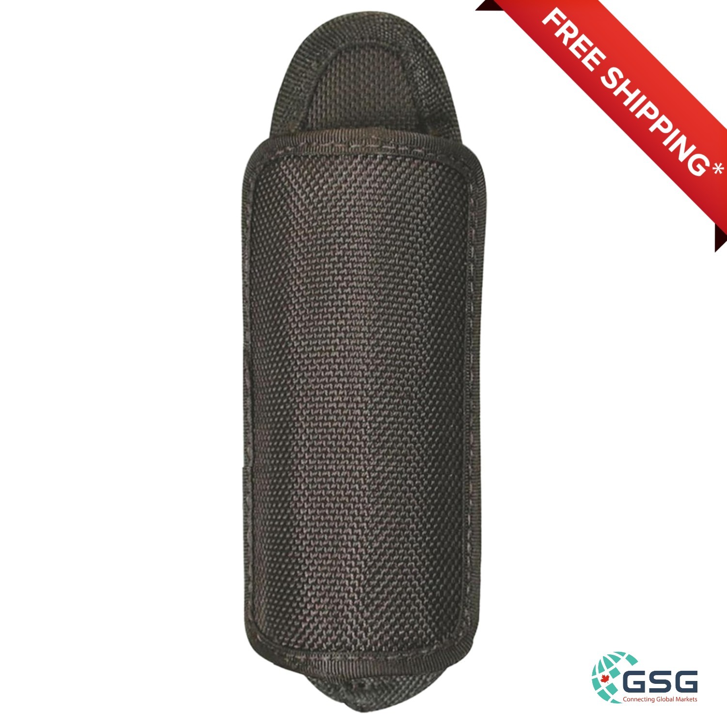 DURABLE STRETCH-LIT FLASHLIGHT HOLSTER WITH 8-POSITION ROTATING CLIP