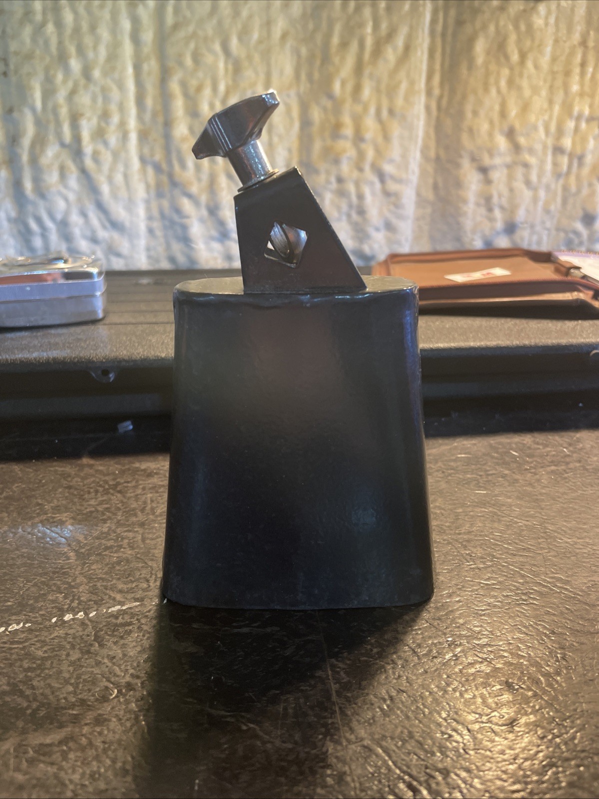 4.5 Inch Black Cowbell Durable Steel Mounting