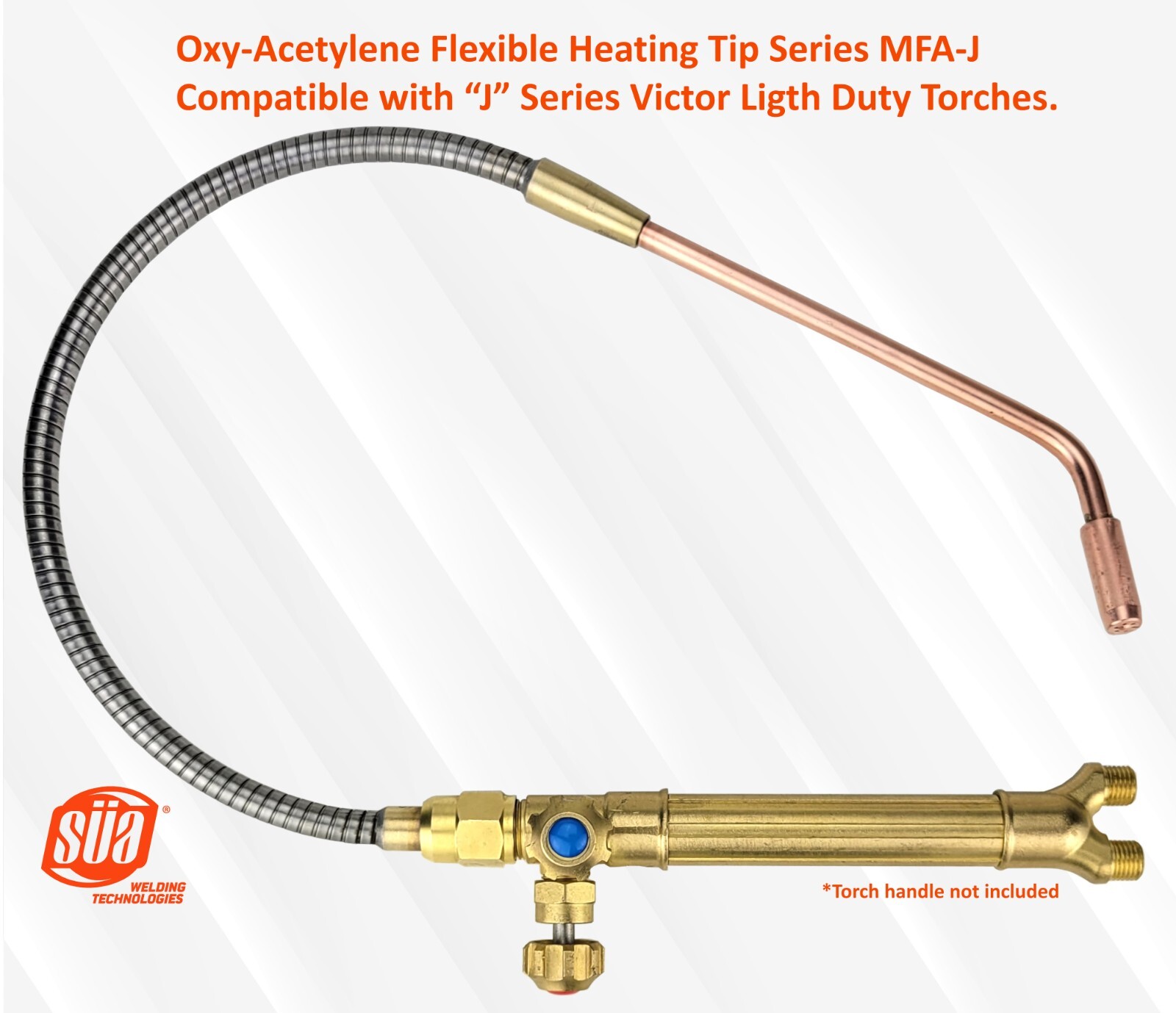 Oxy-Acetylene Flexible Welding/Heating Tip System Compatible with “J” Series