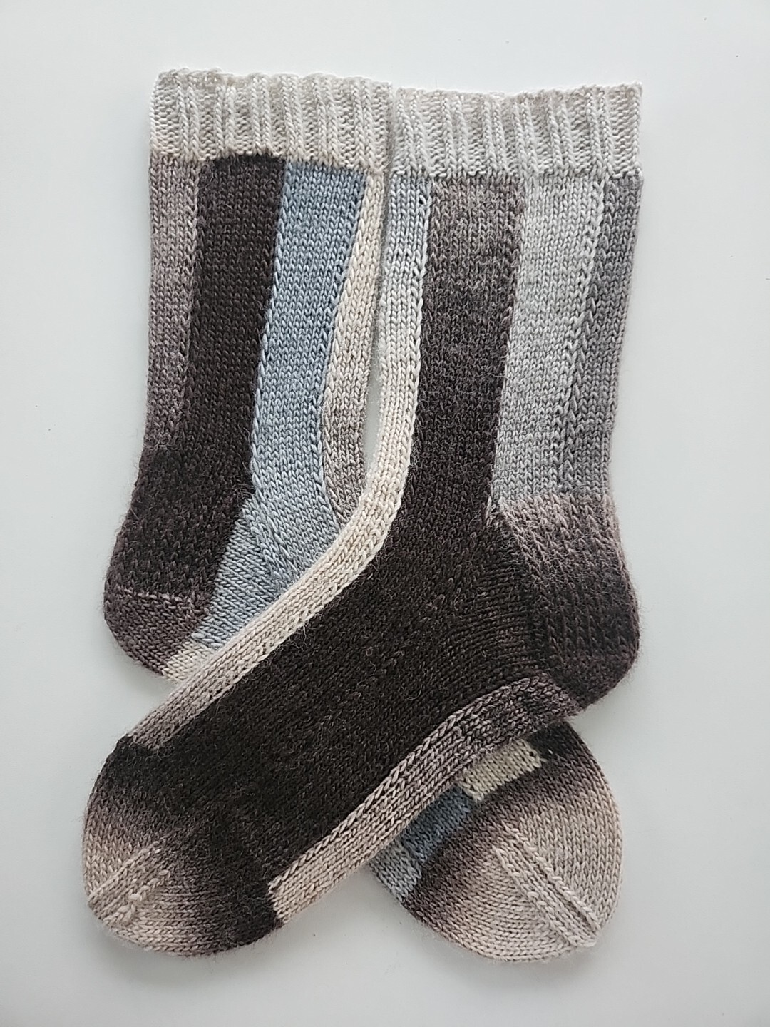 Hand Knitted Wool Socks Size 3-6 #45