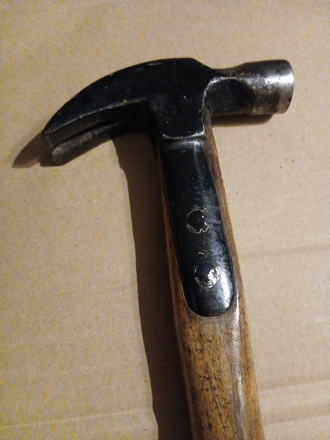Vintage Strapped Claw Hammer Woodworking Tool Old Hammer