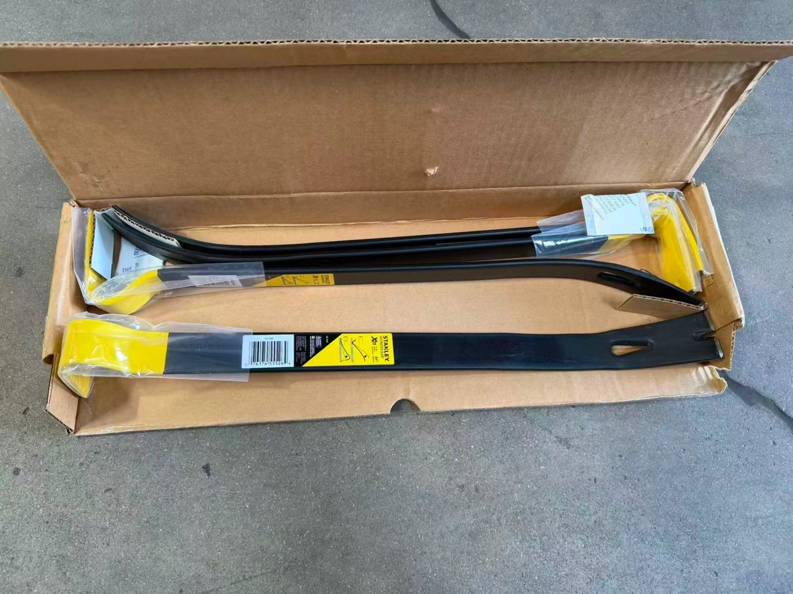 4-pack Stanley 55-526 21-Inch Wonder Bar X21 Pry Bar