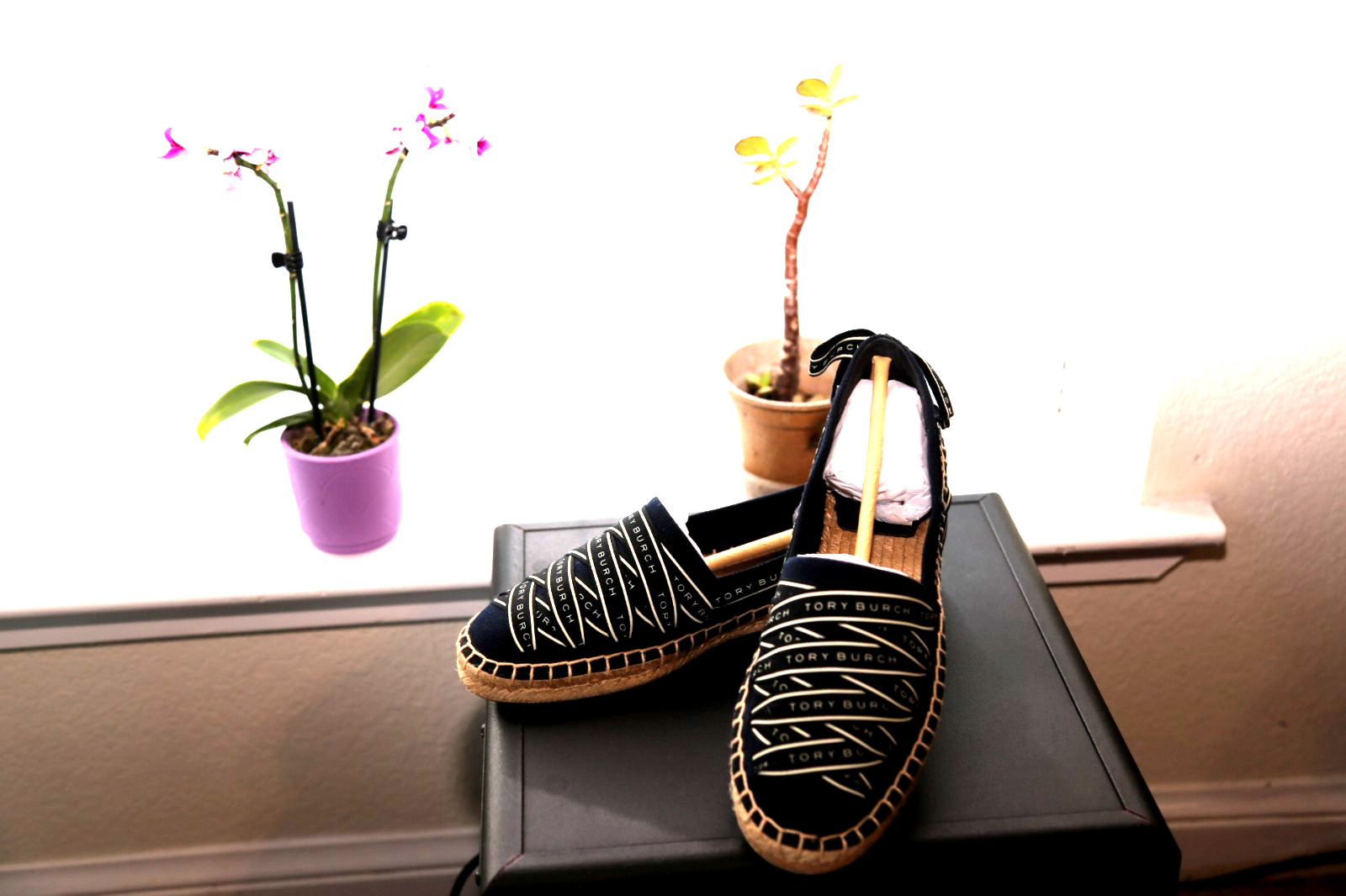Authentic Tory Burch Ribbon Espadrille Olona It Canvas 7 Perfect Navy