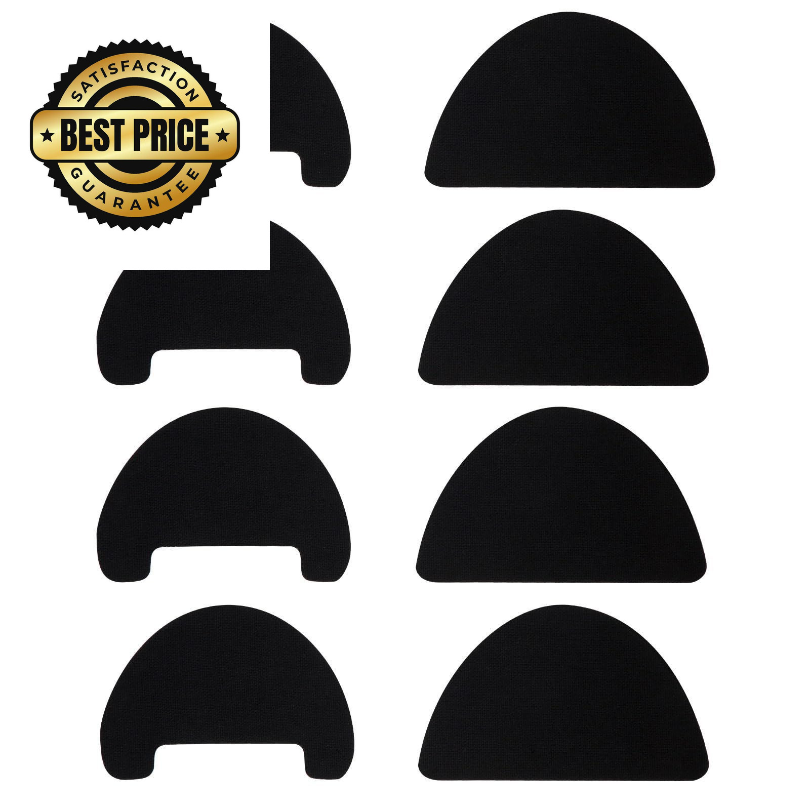 8pcs Toe Guards for Shoes, Shoe Protector Boot 10x7cm, 11.5x7cm, Black