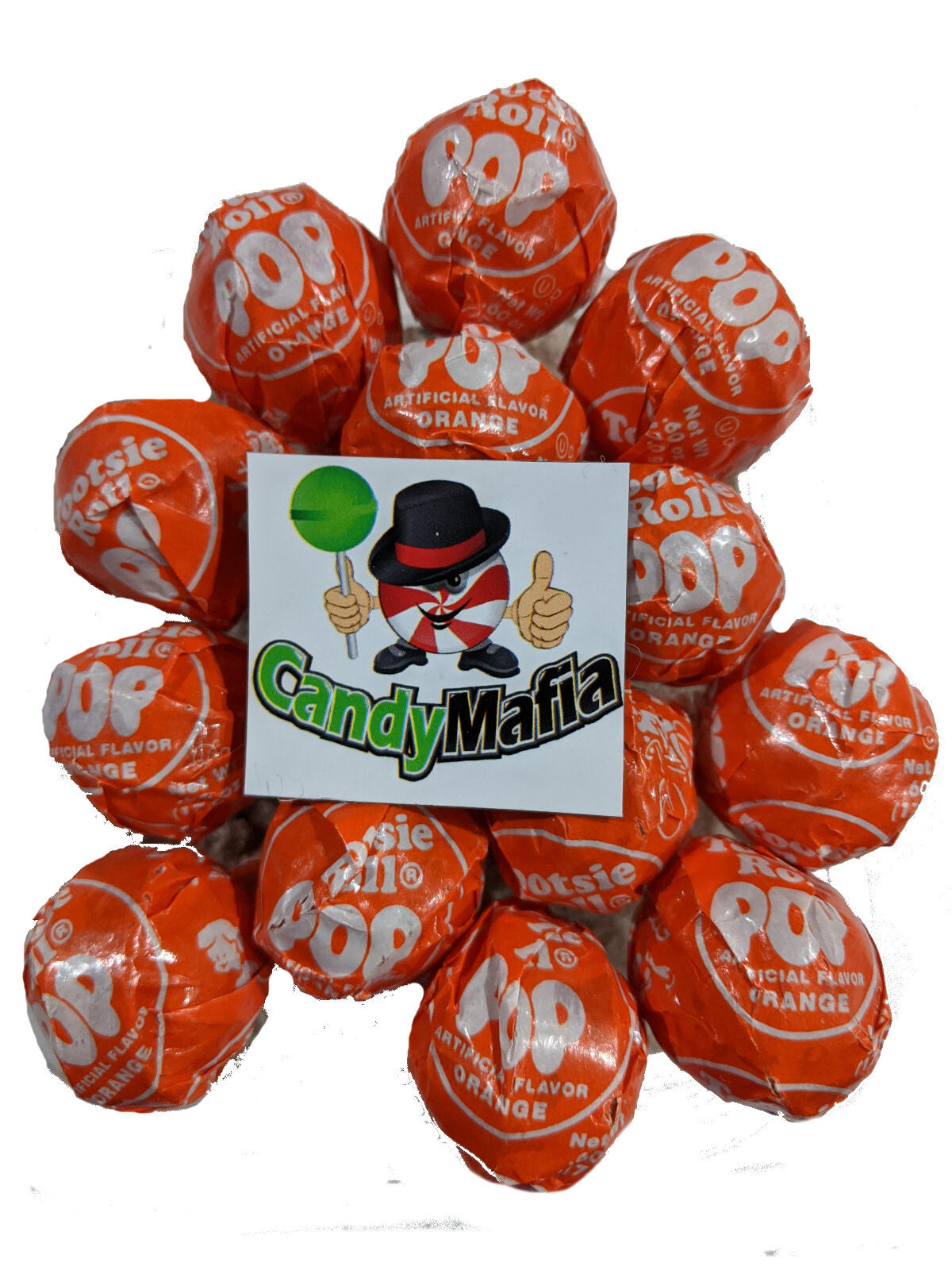 Tootsie Pops Orange 60 pops Orange Tootsie pop lollipop bulk candy sucker