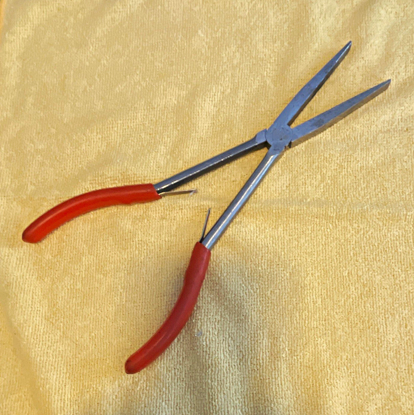 Matco Tools PD011BPA 11in Needle Nose Pliers, Cushion Grip, Red Handles