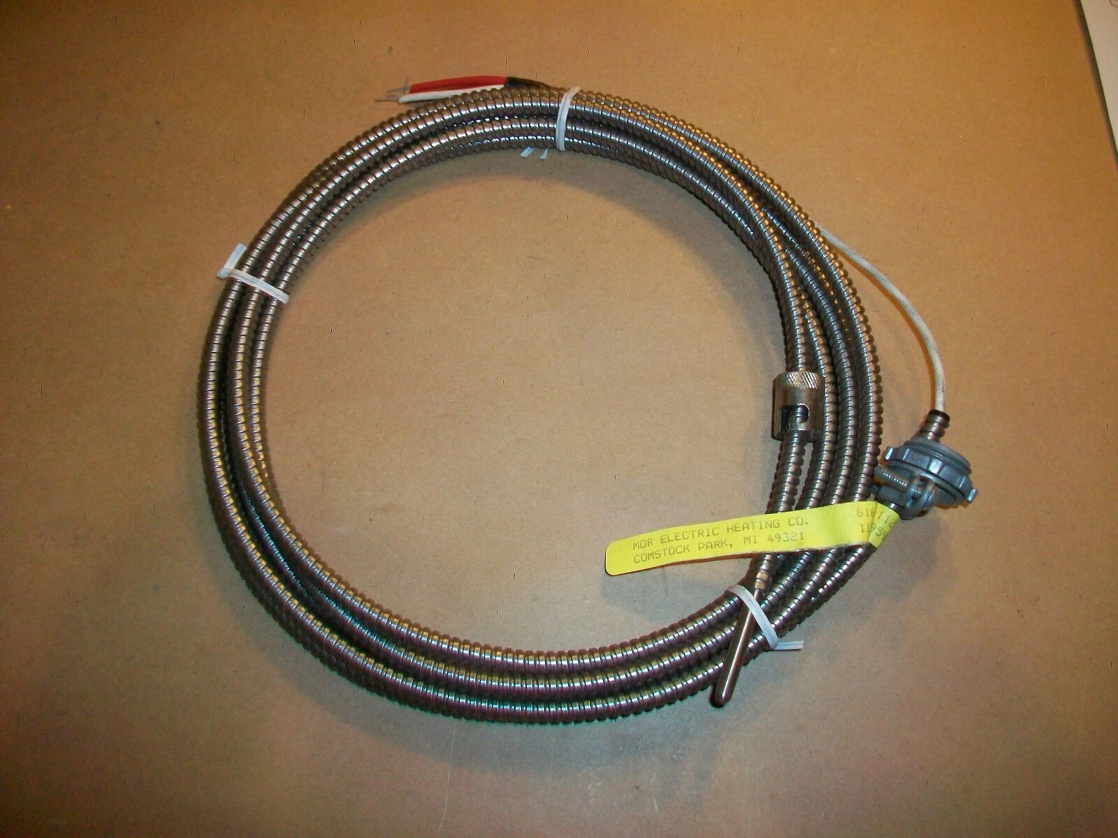 Mor Electric Armored Thermocouple  RBF185AA3-4120-2B   NEW