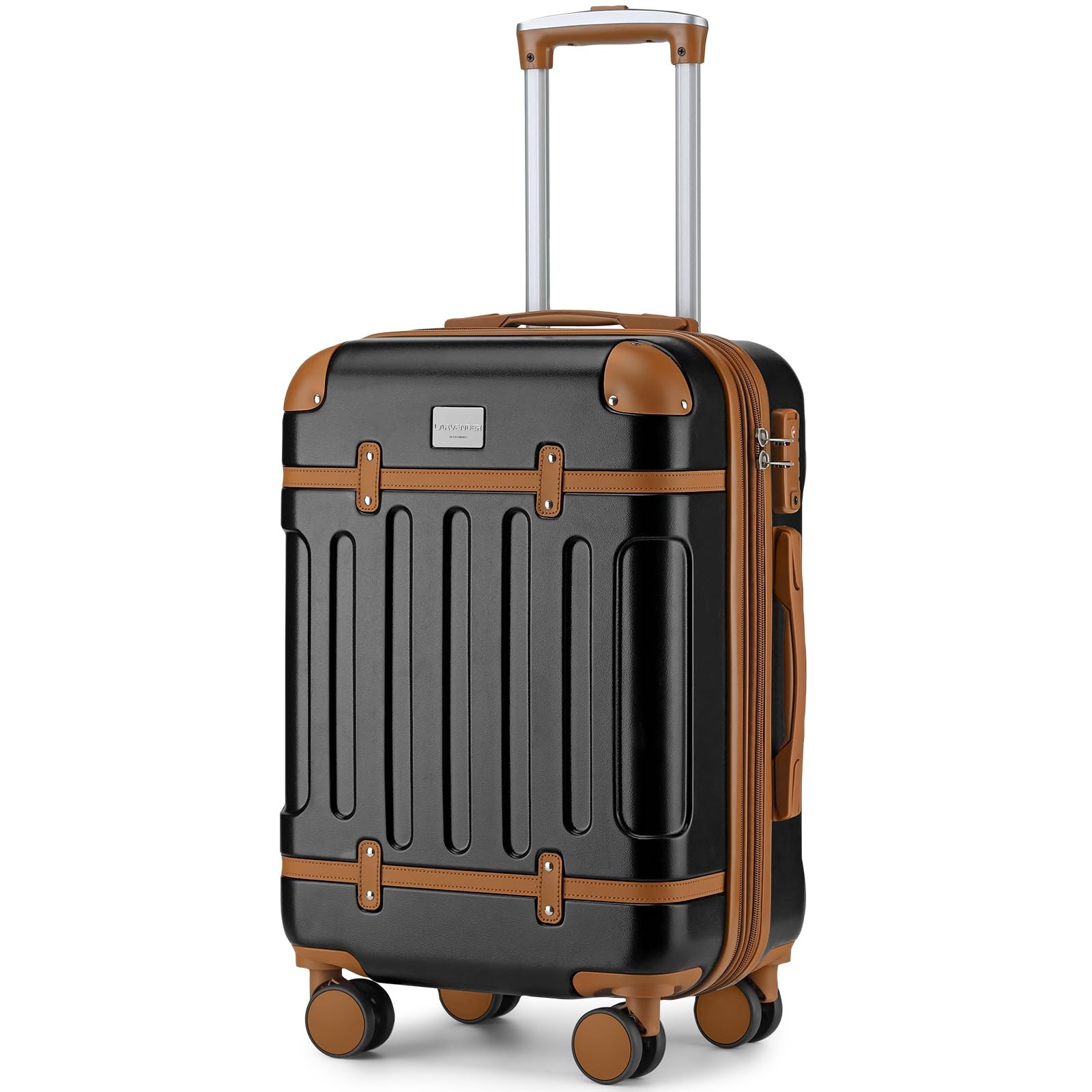 Expandable Carry on Luggage 22x14x9 Airline Approved, Black