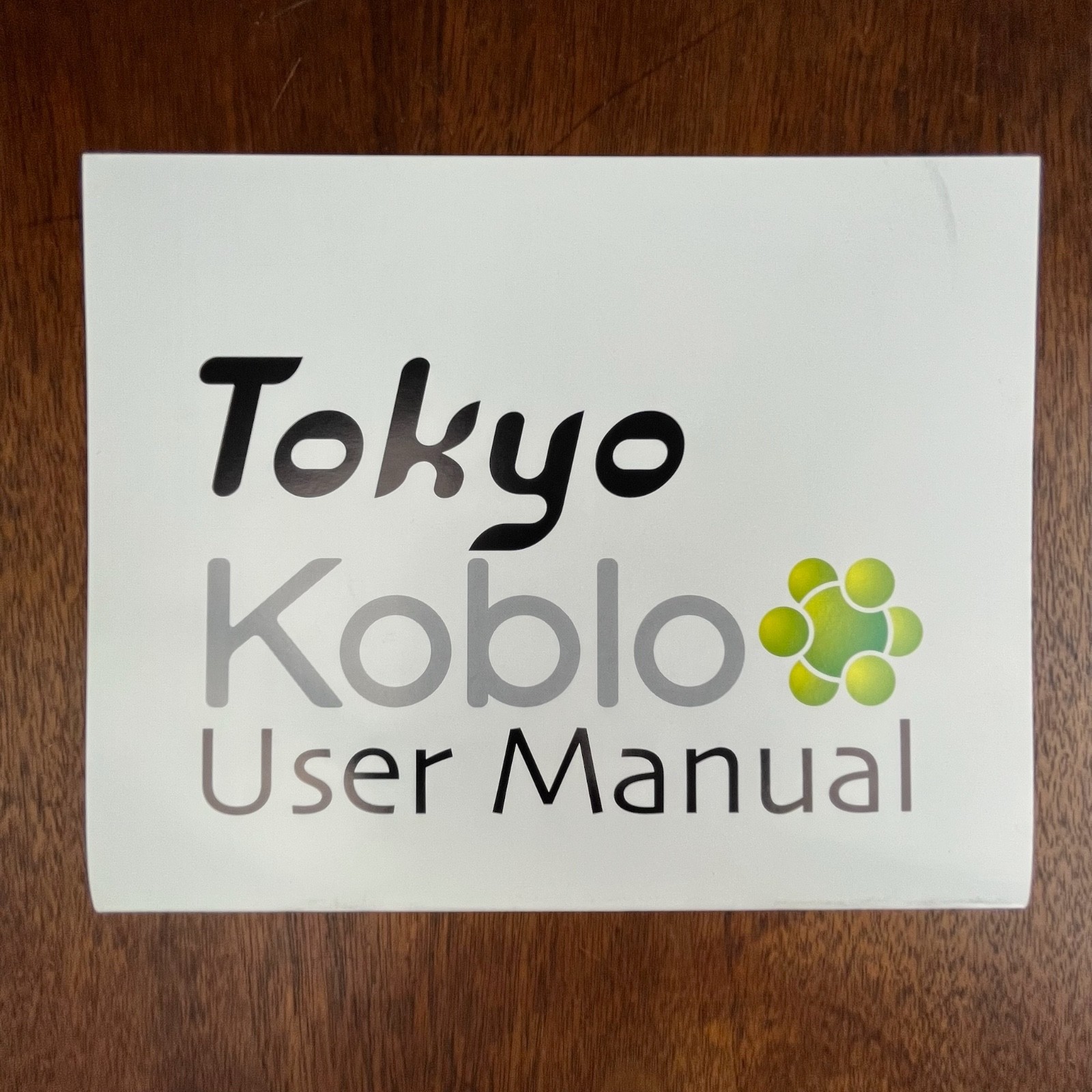 VINTAGE KOBLO TOKYO USER MANUAL