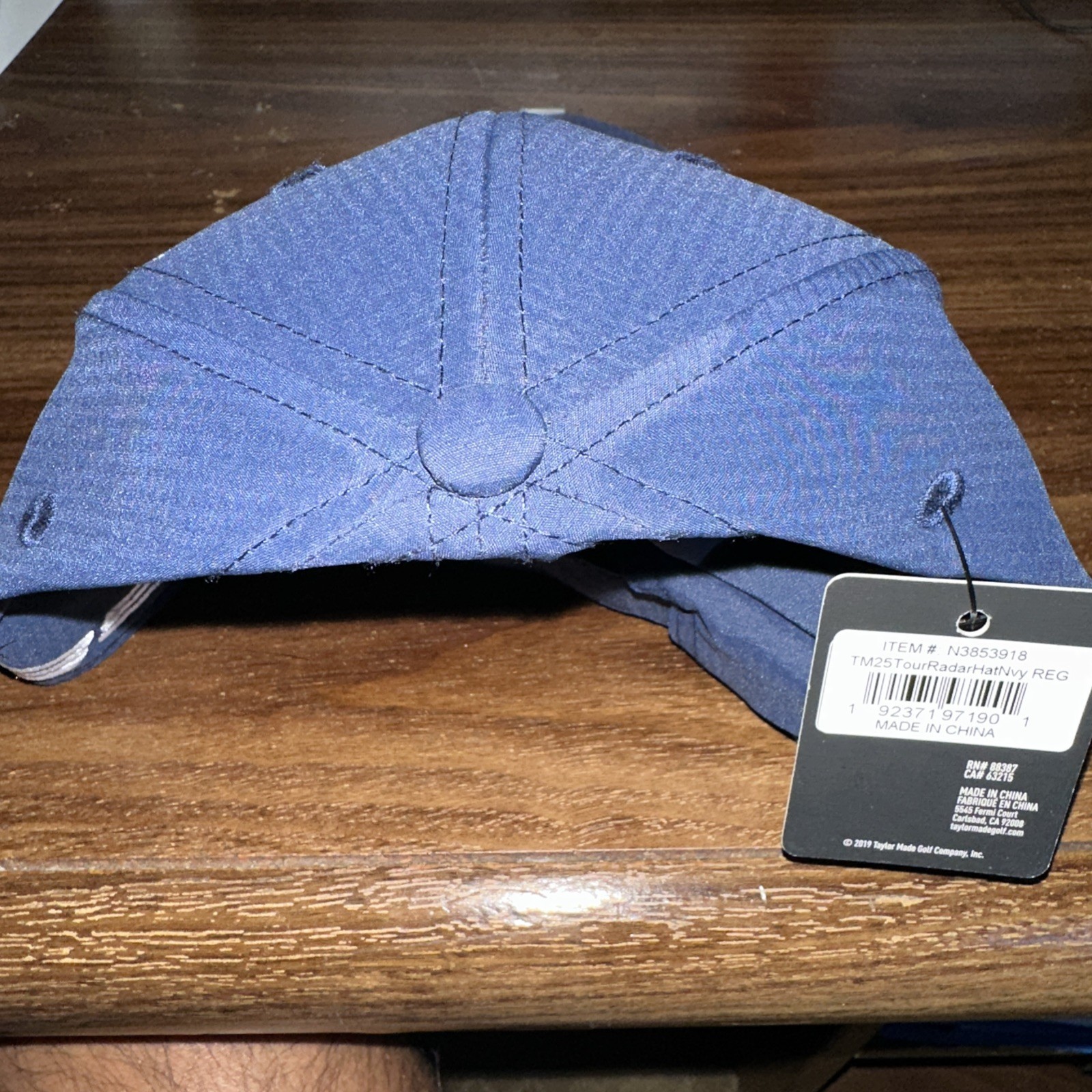 TaylorMade Radar Golf Hat Blue Adjustable Embroidered Logo Cap REG 58cm