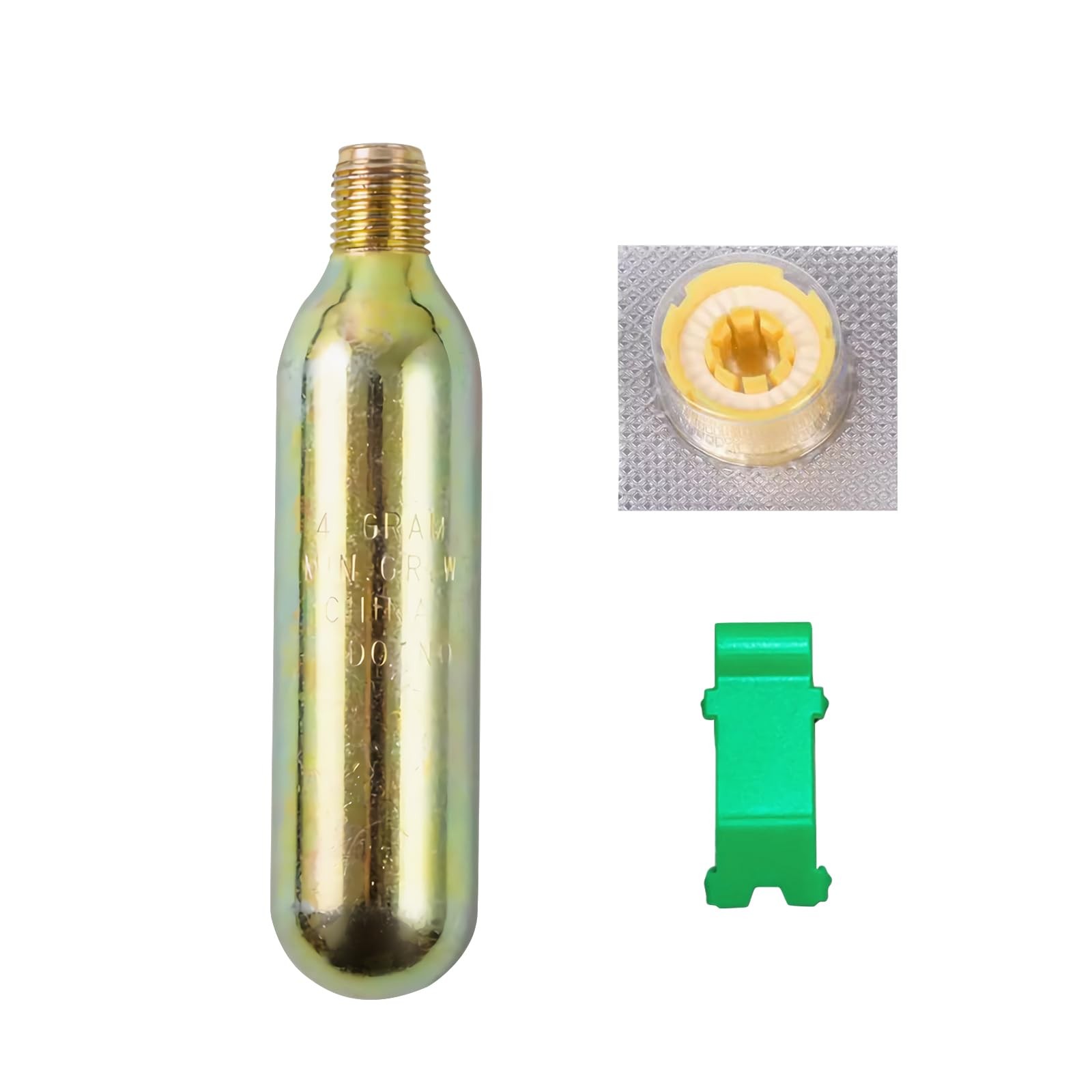QSBENI 24 Gram CO2 Cartridge Life Jacket Rearming 24 grams, Metal