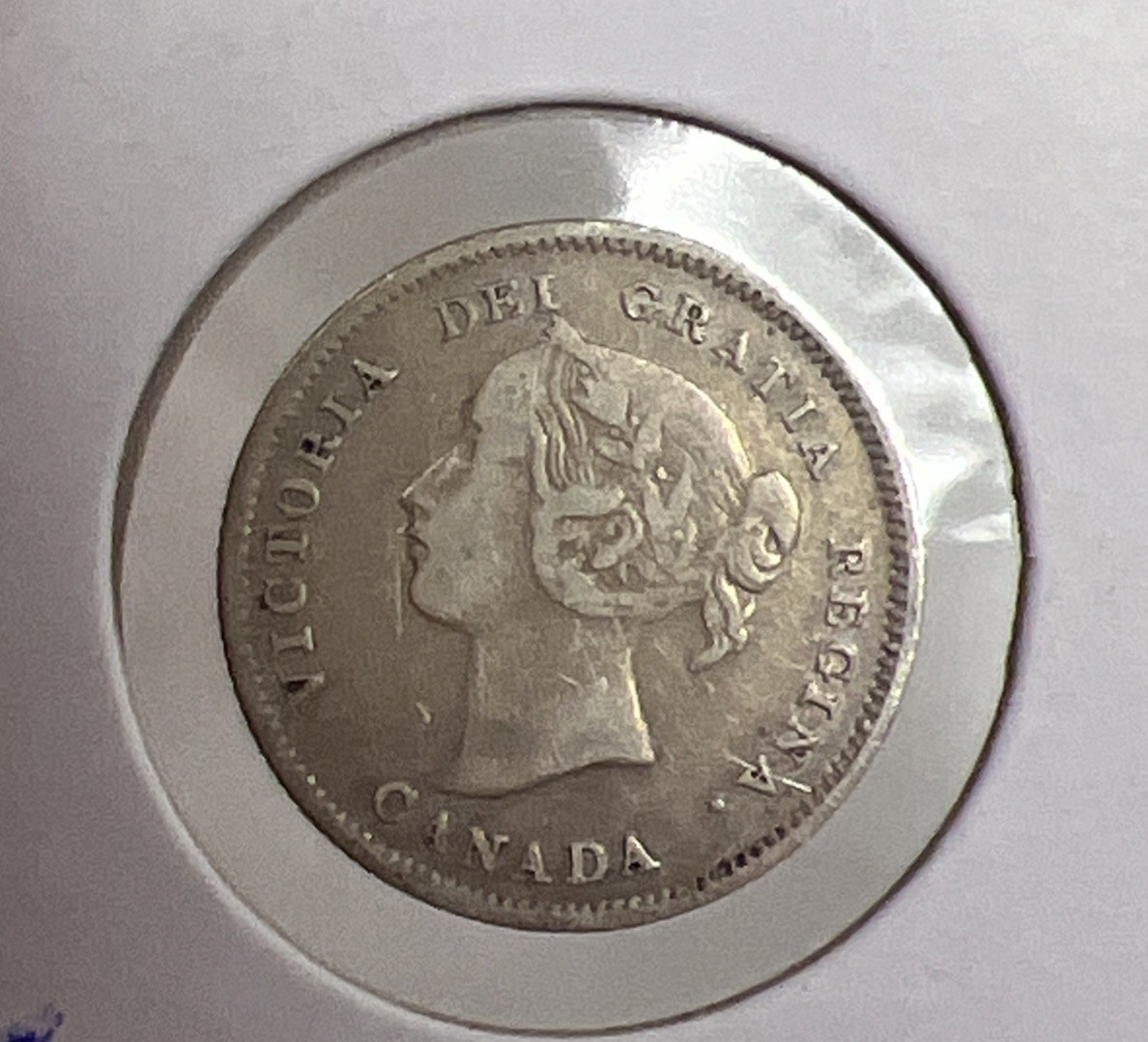 1900 Canada 5 Cents Round 0