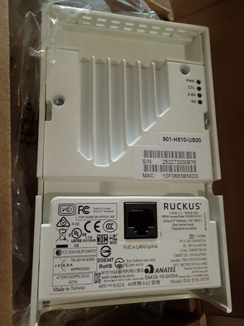 2 X Ruckus H510 Wireless Access Point with Mounting bracket