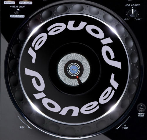 PIONEER CDJ JOG / SLIPMAT GRAPHICS / STICKERS (SILVER) 2000 1000 900 850 800 NXS