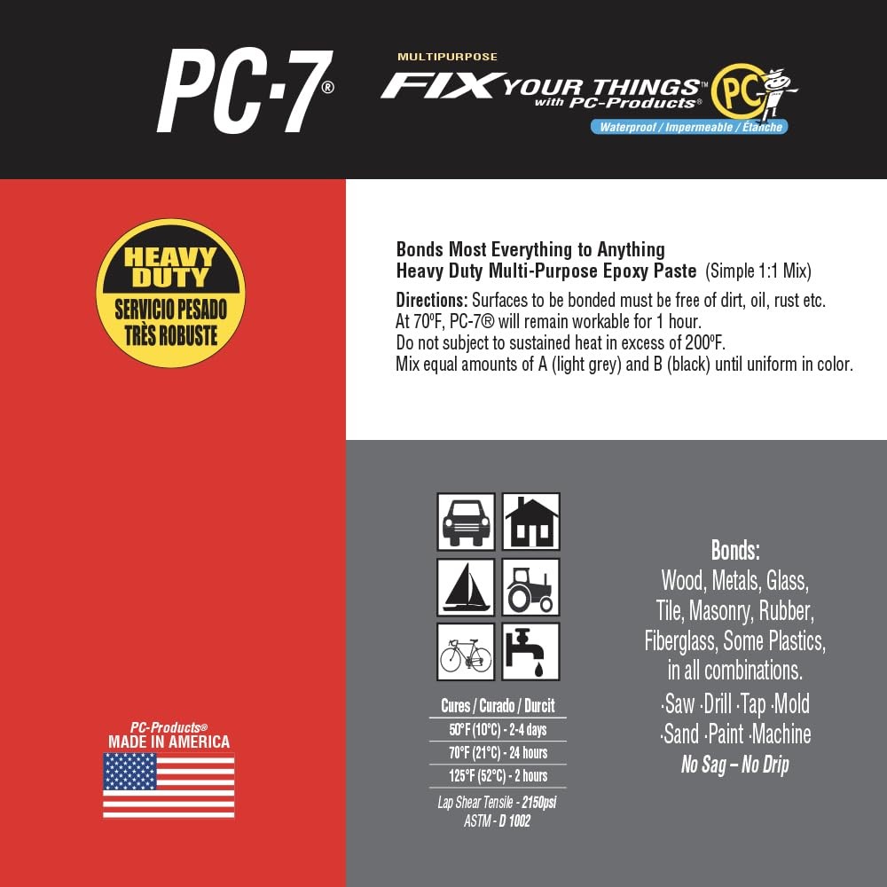 Epoxy Adhesive set set 1 lb Two Cans include Mixing hardware tool