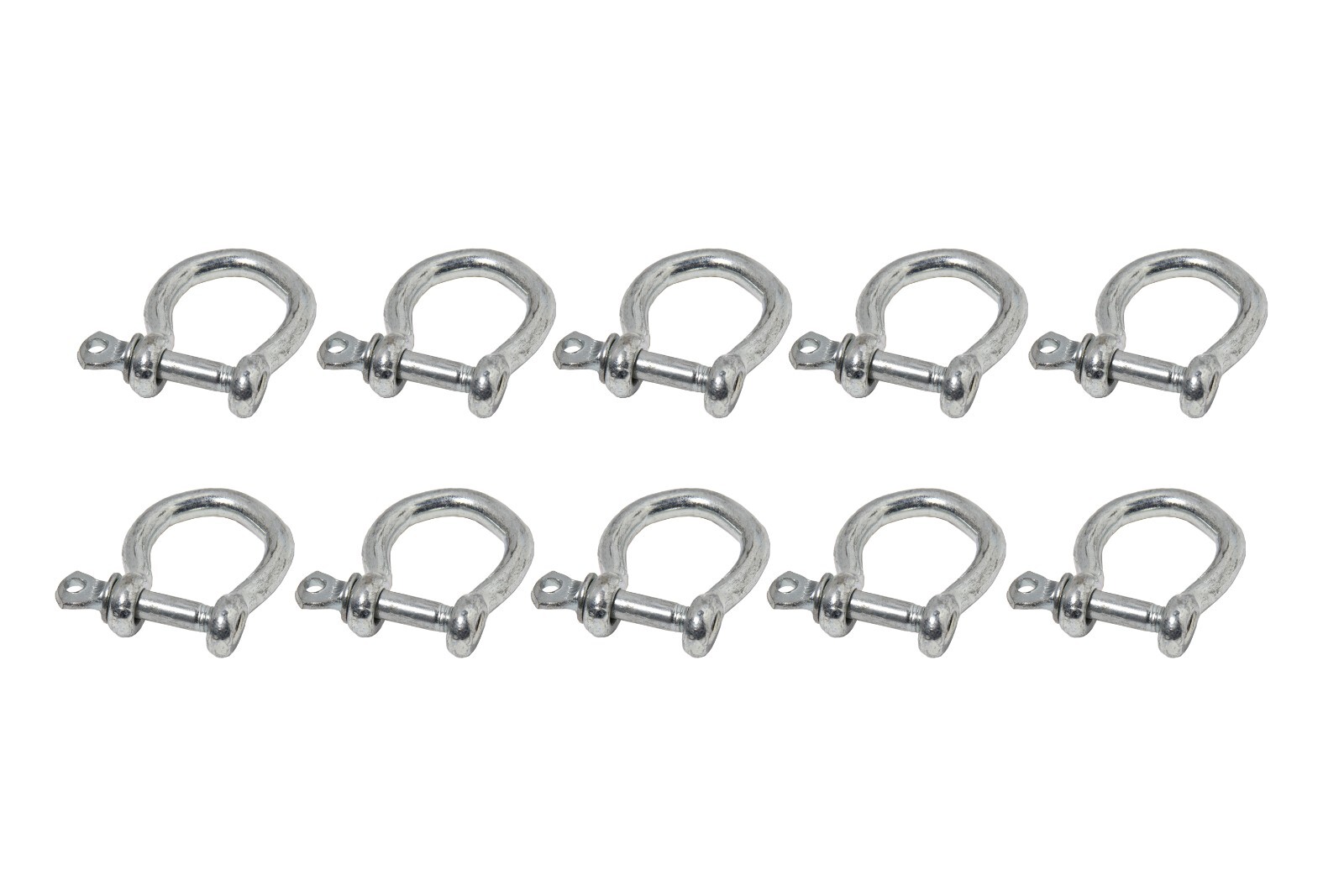 10x Bow Shackle Zinc Plated Steel Paracord Bracelet M5 O Buckle 5mm 3/16"
