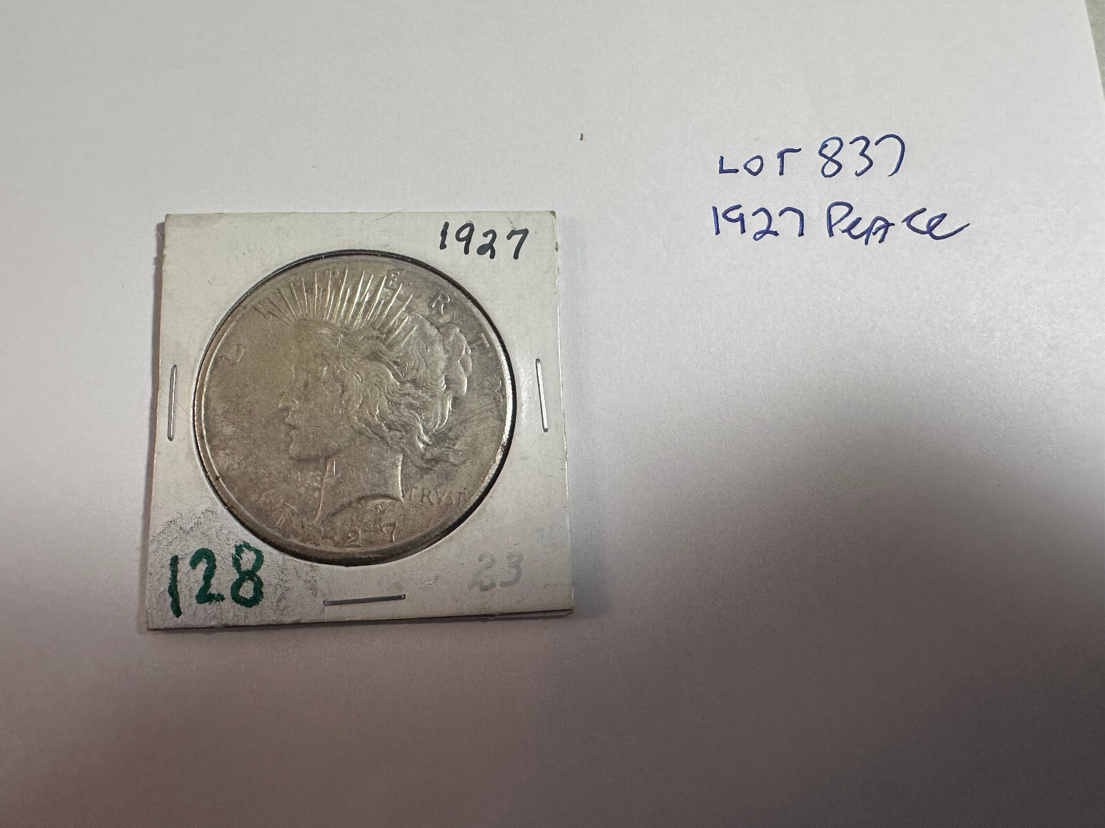 1927 Peace Dollar ~ BU Lot #837
