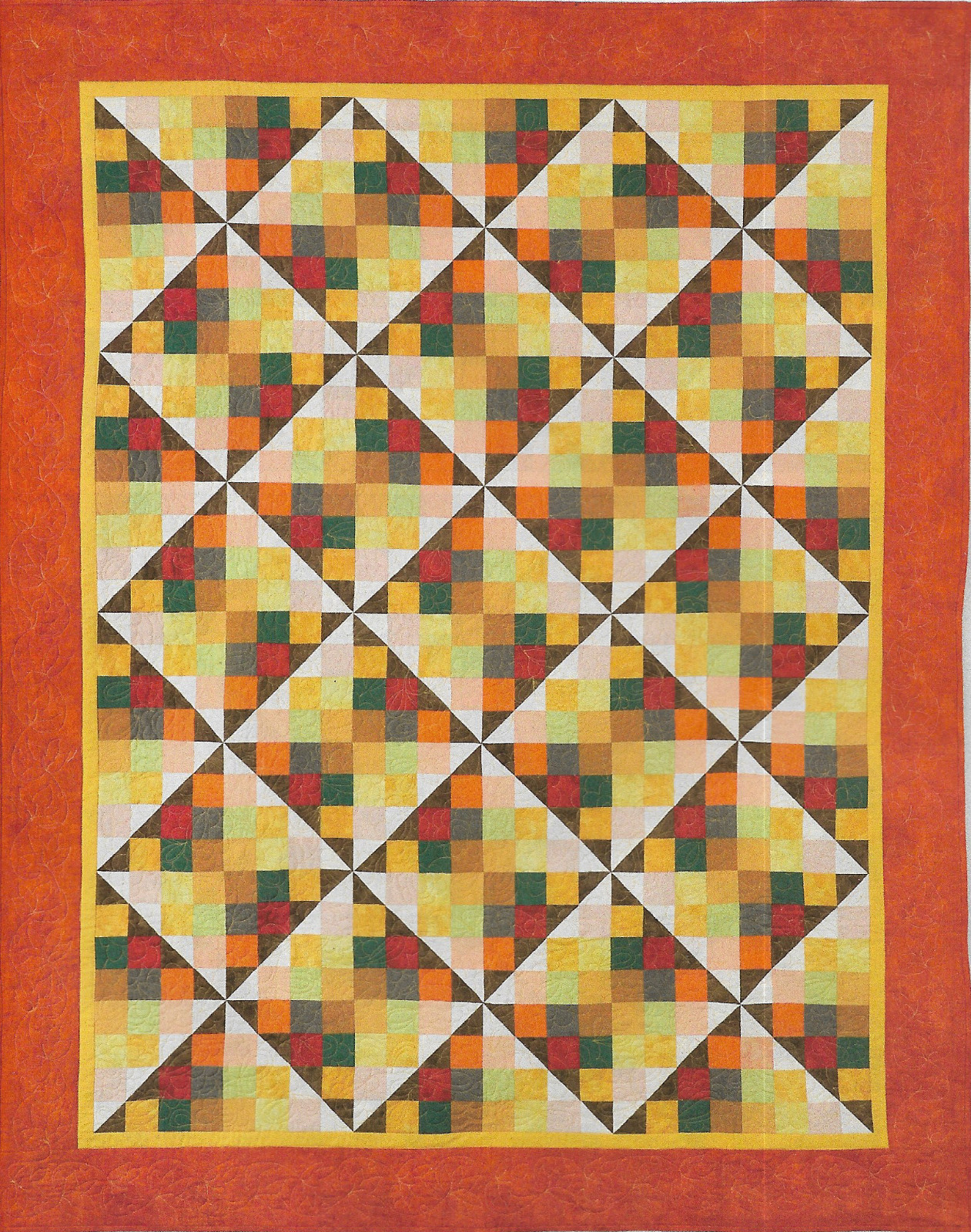 Dawn & Dusk Quilt quilting pattern instructions