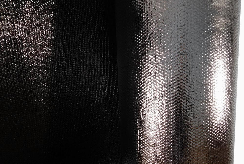 REFLECTIVE BLACK / SILVER FOIL Double BUBBLE Foil Insulation Roll 12X10 R8