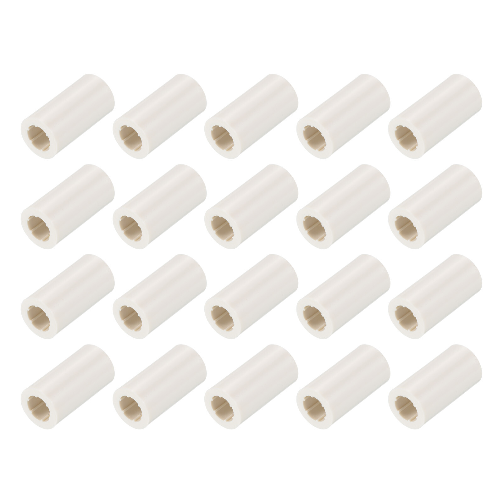 20Pcs 1"x13mm Billiard Pool Cue Ferrules Slip on Stick Tip Replacement White