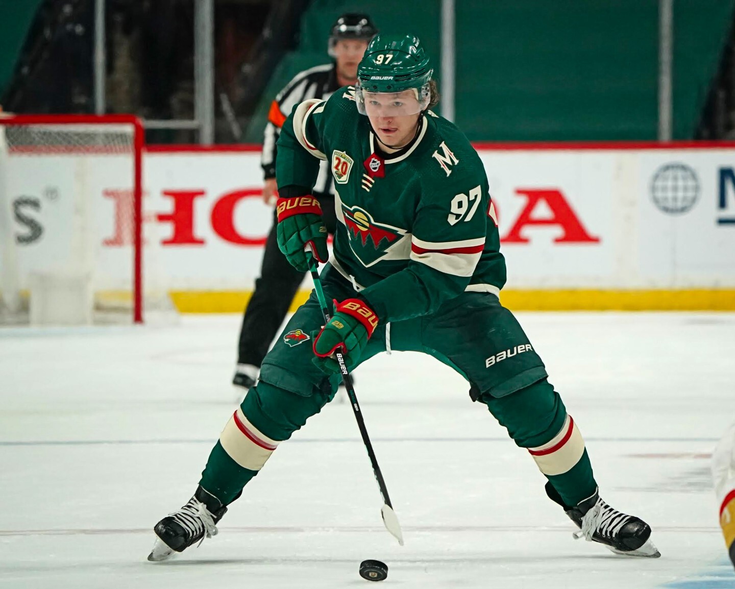 Kiril Kaprizov Stickhandling Action Minnesota Wild 8x10 NHL Hockey Photo