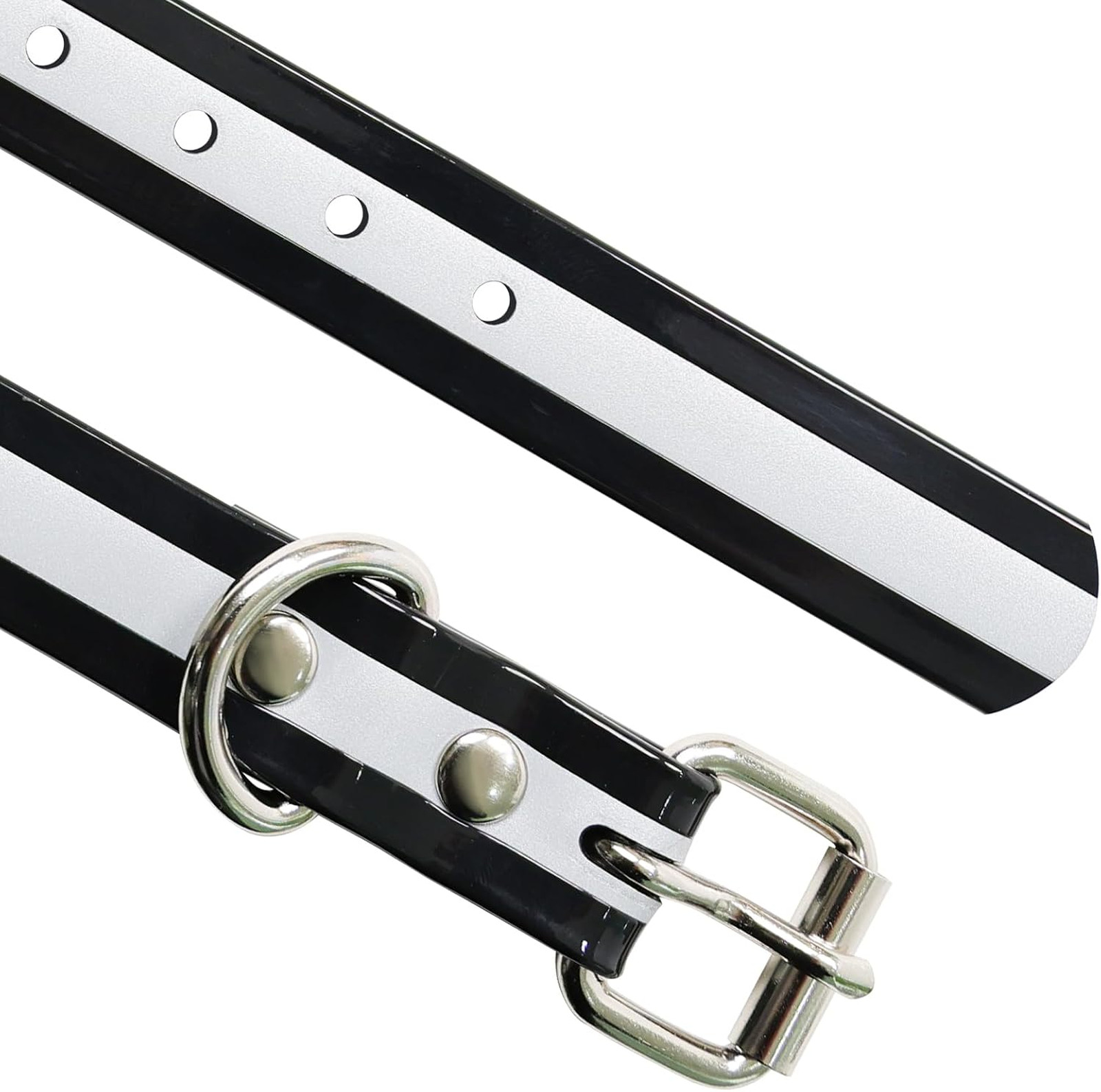 Shock Collar Replacement Strap TPU 2 Pack, Waterproof Reflective D-Ring