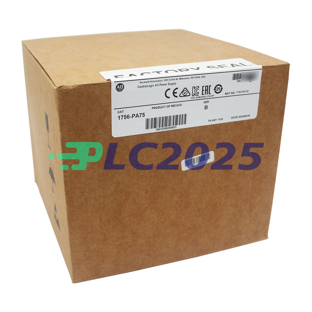 New Sealed Allen-Bradley 1756-PA75 ControlLogix AC Power Supply