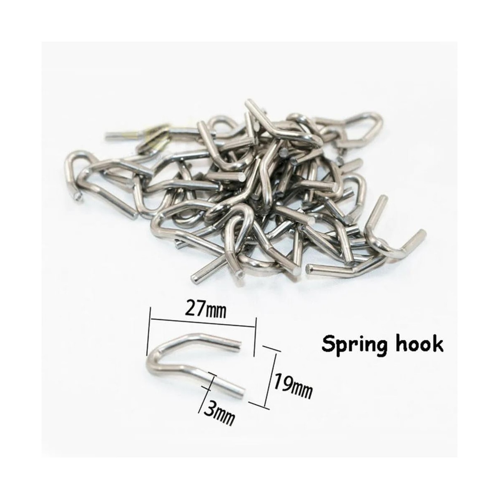 6 Pack Motorcycle Exhaust Springs U Hook Replacement Welding Hooks Loop Tabs ...