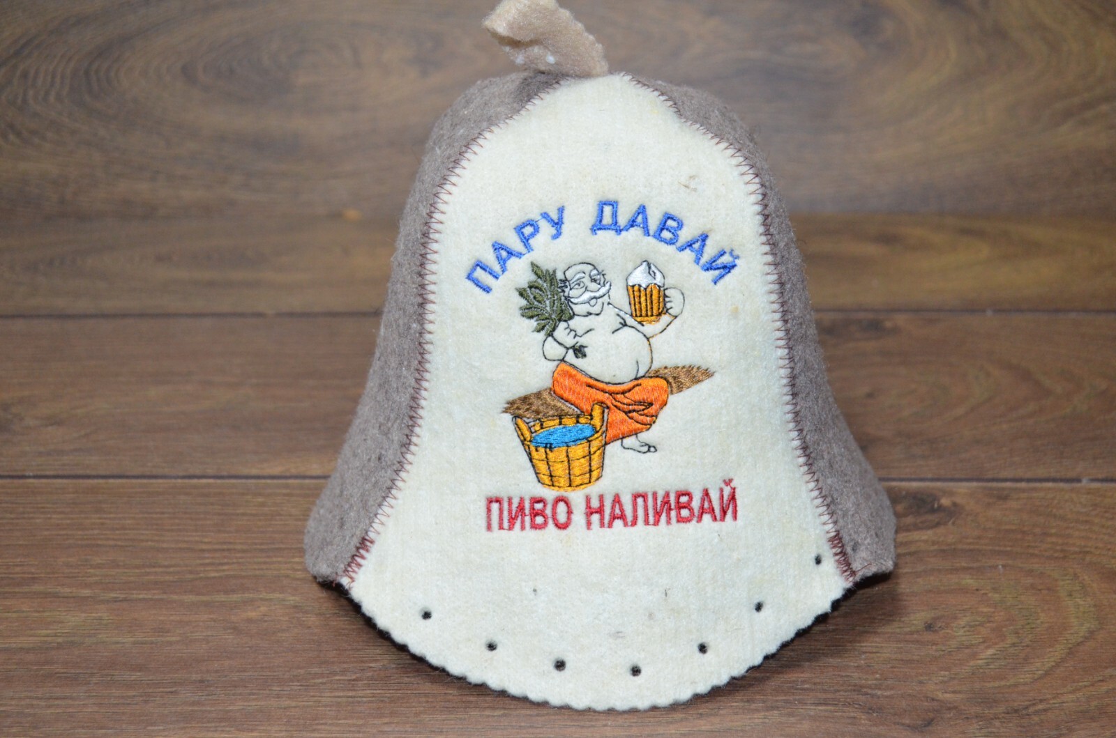 Sauna Hat Ukrainian bath hat wool Banya cap Felt bath accessories / Unique birth