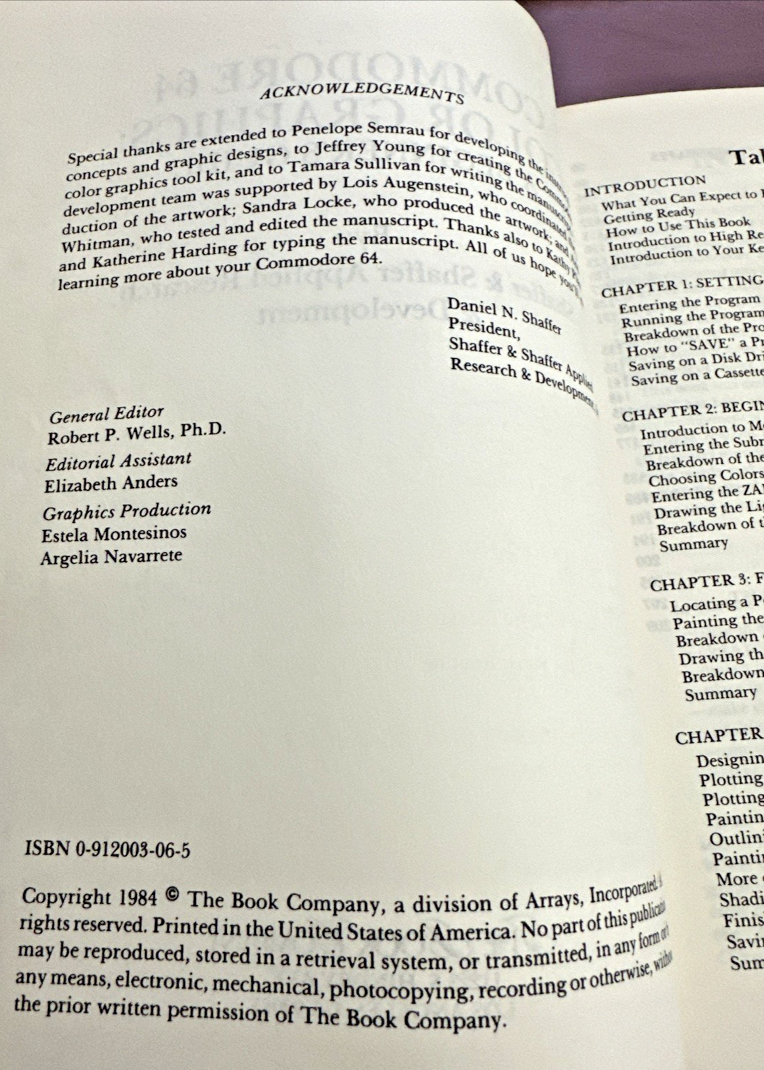 Commodore 64 Color Graphics A Beginners Guide User's Guide 1984