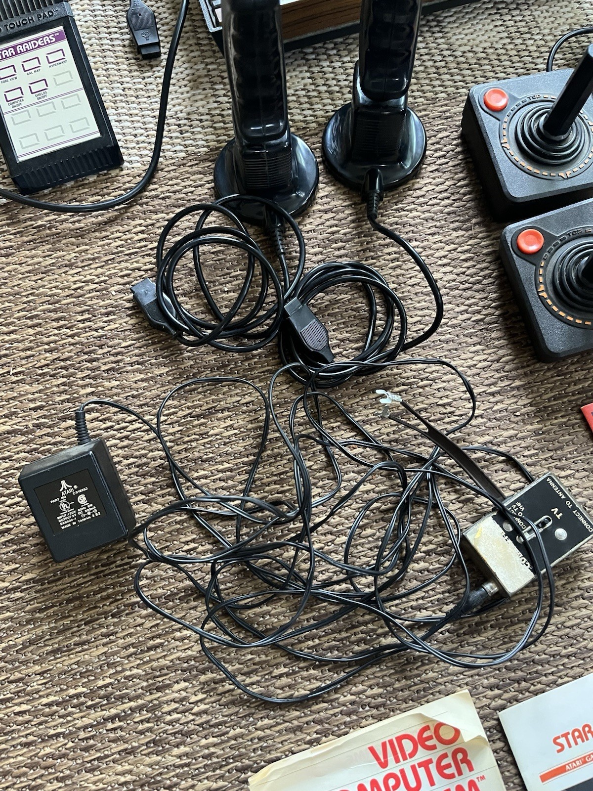 Atari 2600 Console Lot Untested Controllers Joysticks Games Star Raider