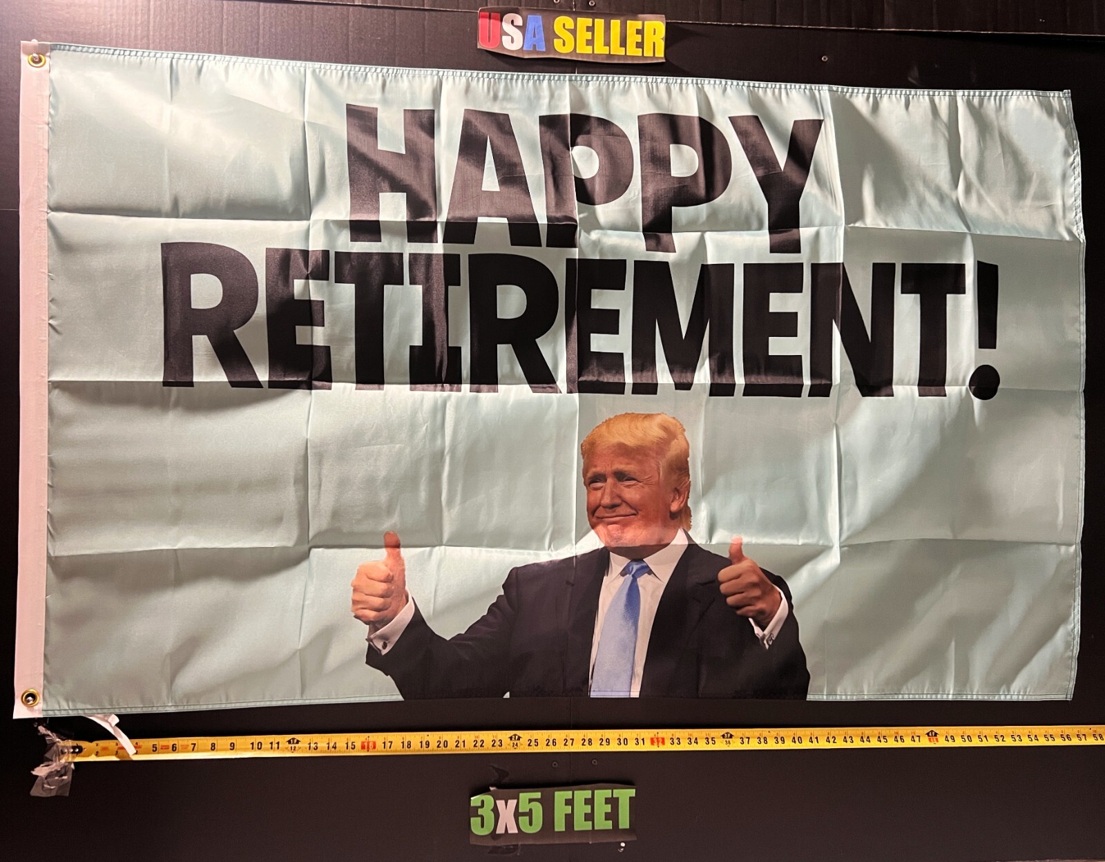 Donald Trump Flag FREE USA SHIP Retirement Beer Man Cave America USA Sign 3x5'