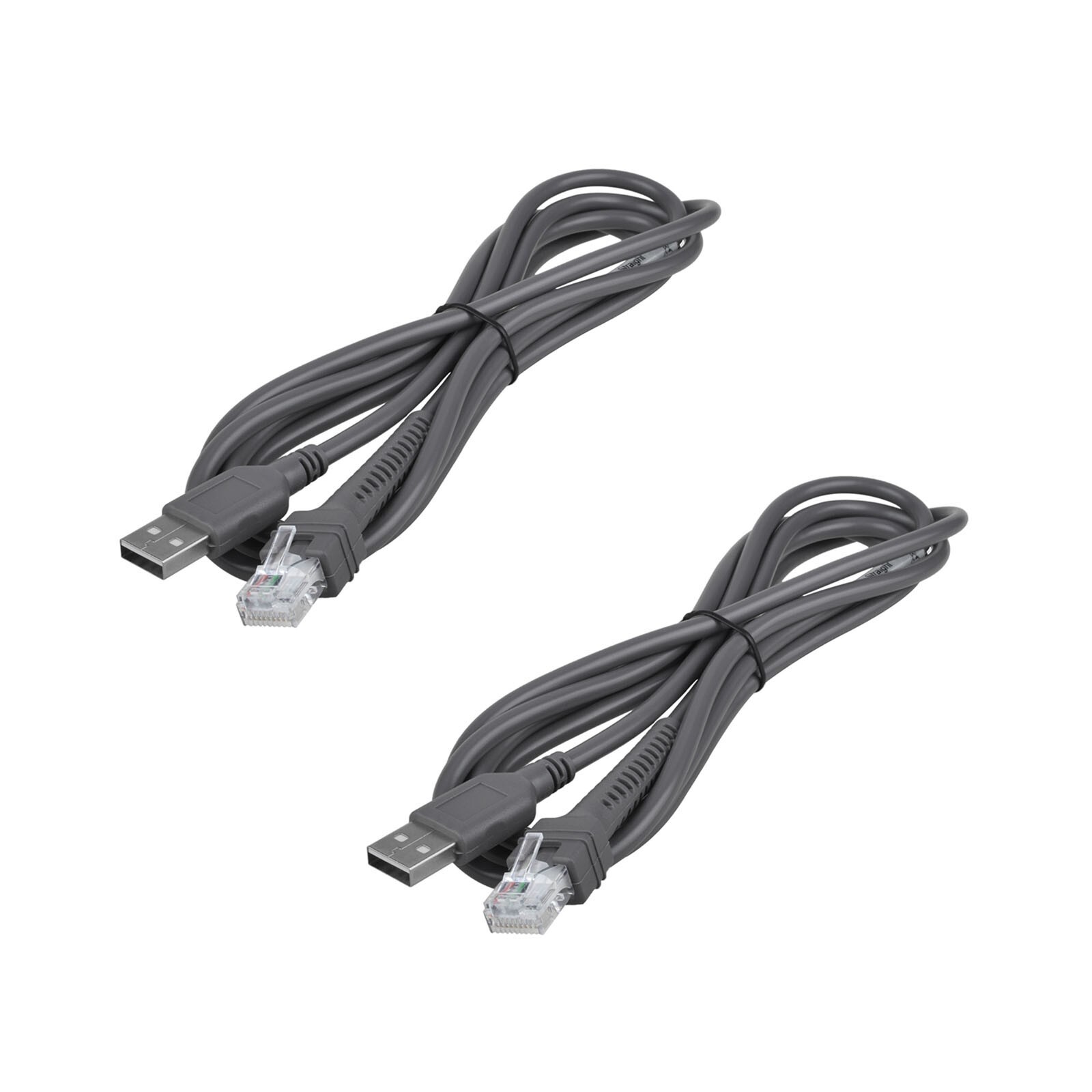 Lot of 2 6.6ft USB Cable for Symbol Barcode Scanner ls2208 ls4208 CBA-U01-S07ZAR