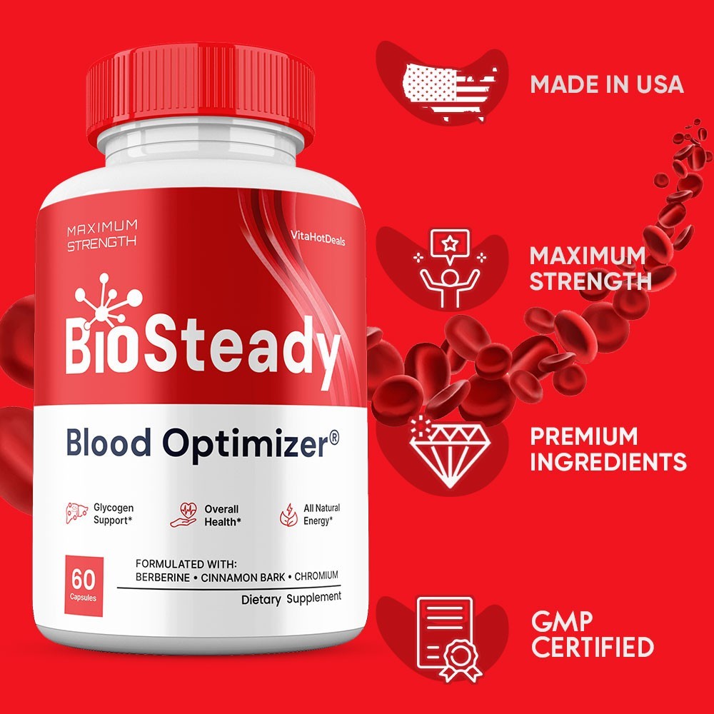 Bio Steady Capsules, Max Strength Formula, BioSteady Supplement (1 pack)