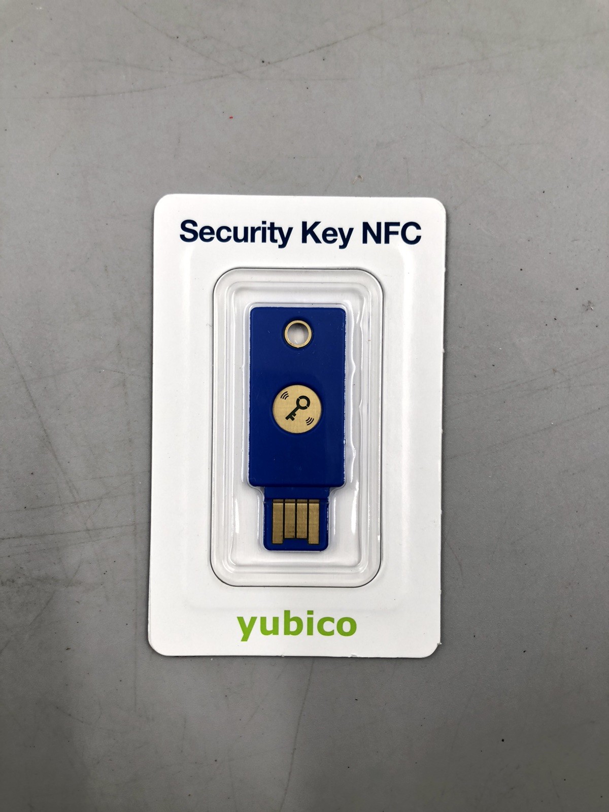 Yubico FIDO Security Key NFC and USB - Two Factor Authentication, Fits USB-A •