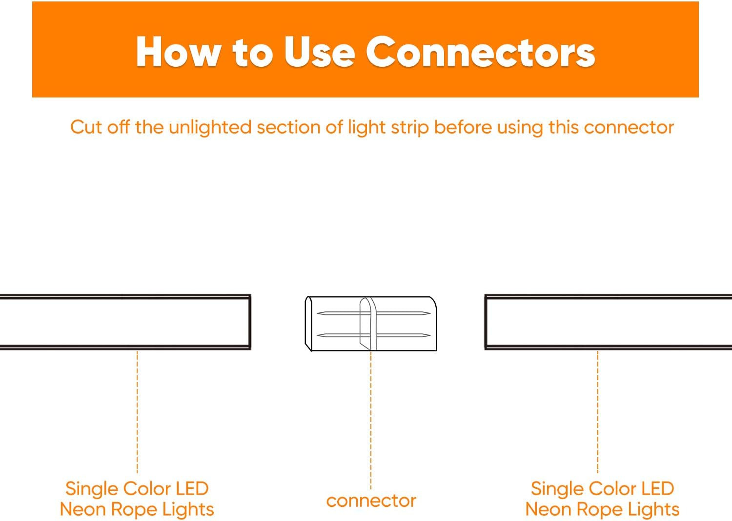 LUM Neon Rope Lights Connector Pack - Ultimate Lighting Bundle