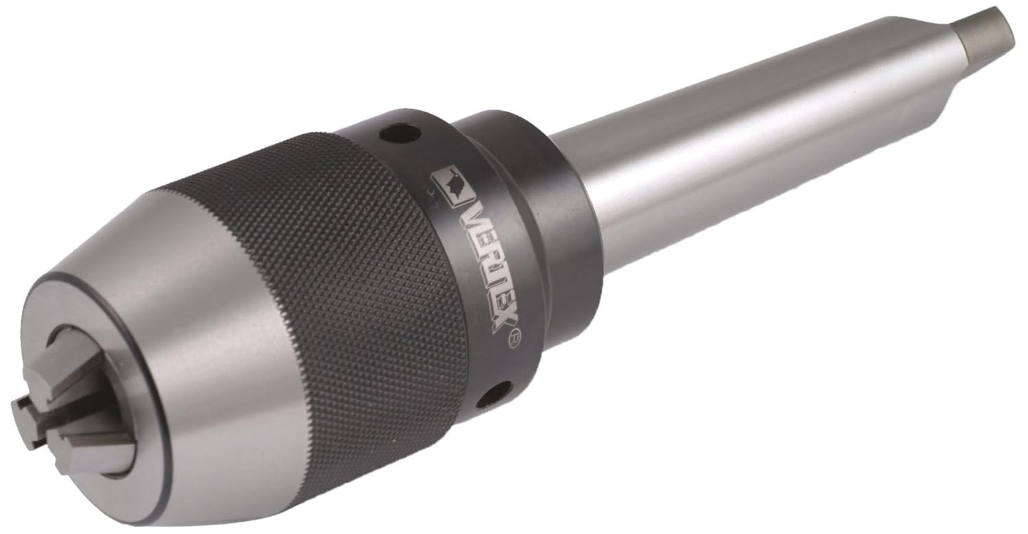 Vertex 0-1/2 Inch MT3 Integrated Keyless Drill Chuck