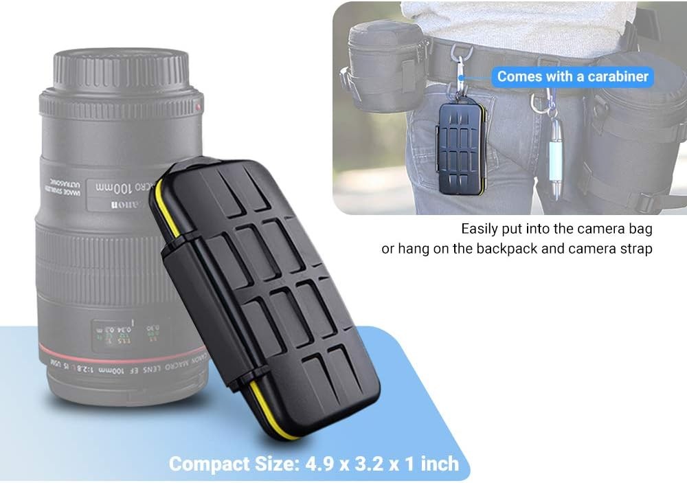 16 Slots Micro SD Card Holder, Micro SD Card Case Micro SD Micro SDHC Micro SDXC