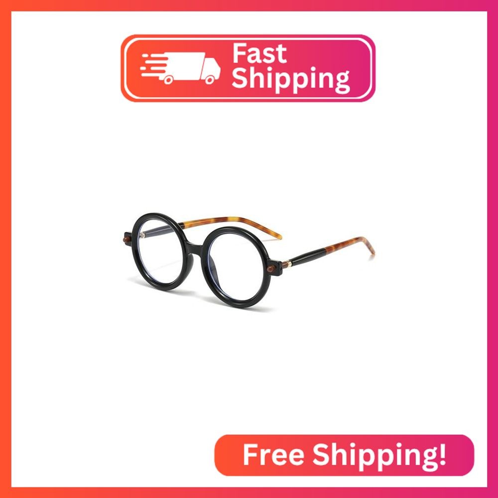 JOVAKIT Retro Round Blue Light Glasses for Women Men Fashion 90s Round Frame Gla
