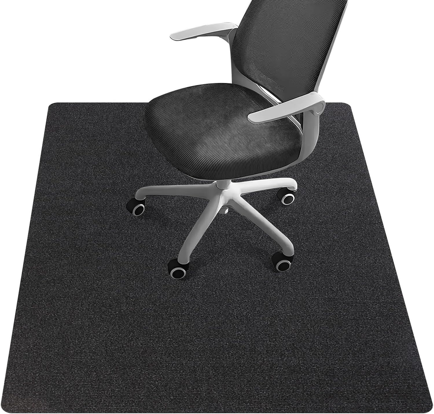 Office Chair Mat - for Hardwood Floors, Large Non-Slip 48×36inch, Black