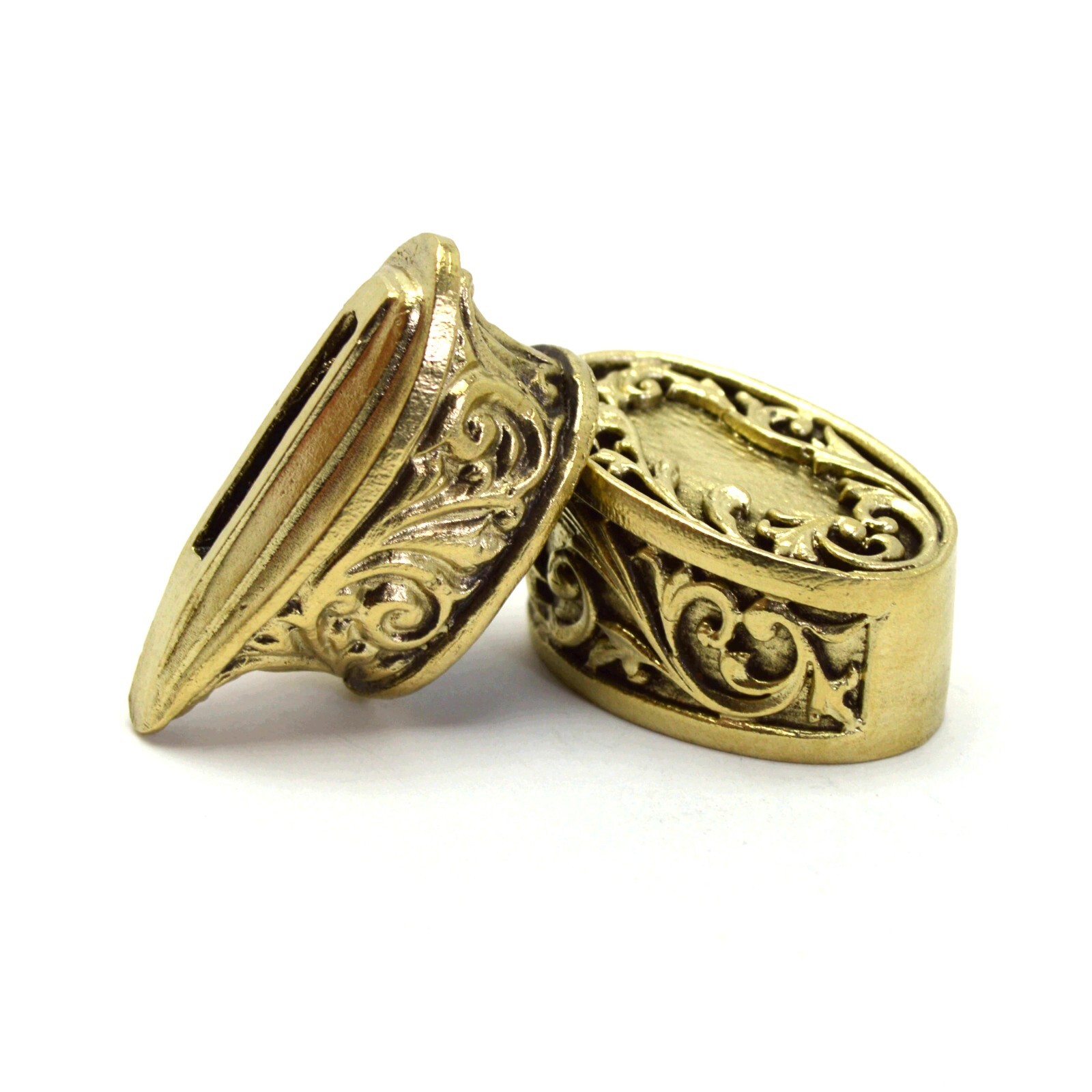 Knife Finger Guard Bolster and Pommel - Bronze set #1