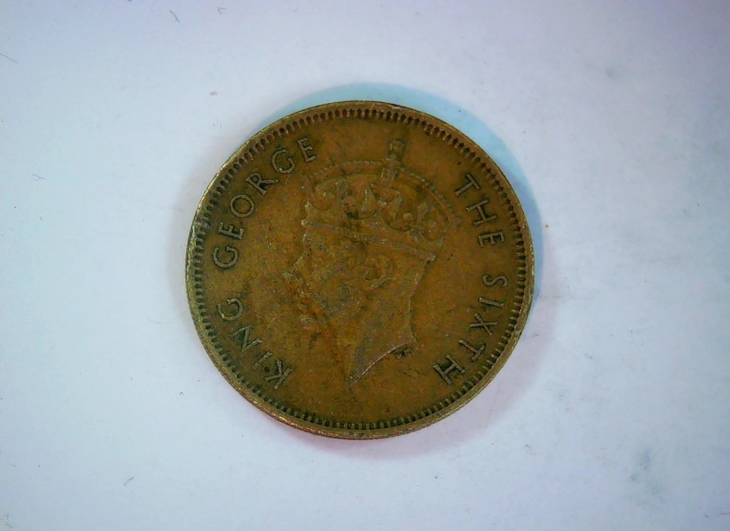 Hong Kong 1949 10 Cents King George VI (Hong Kong) 10 Cents Coin