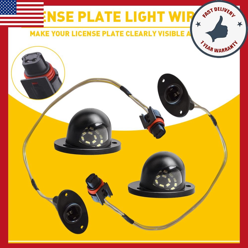 License Plate Light Fit Ram Dodge 1994-01 1500 1994-02 2500 3500 w/ Wire Harness