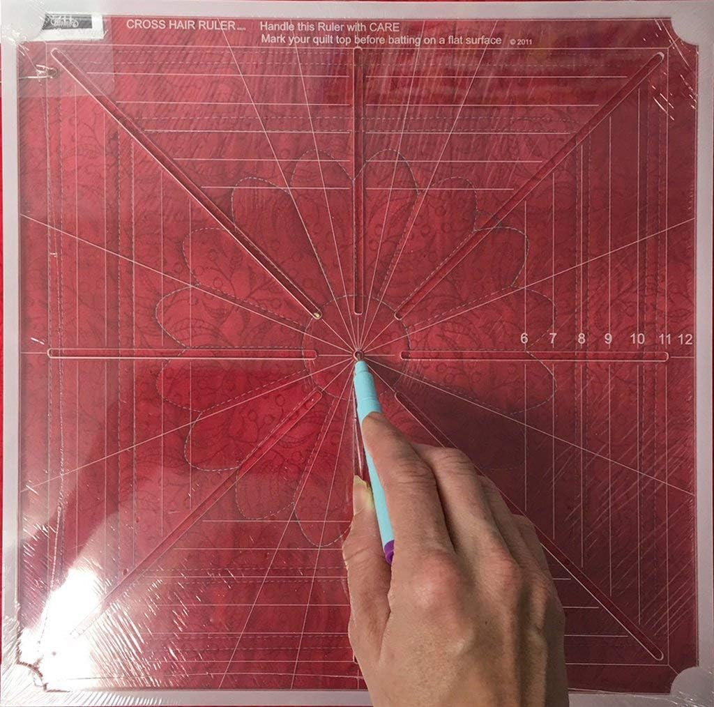 Westalee Design 8 Point Crosshair Ruler (8.5" X 8.5")