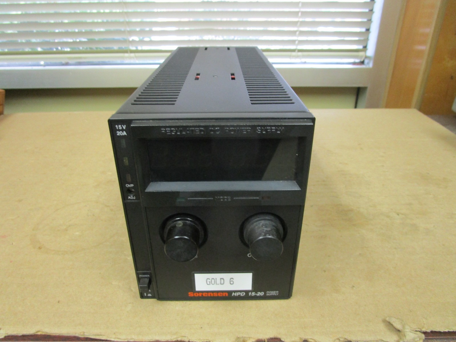 SORENSEN HPD 15-20 DC POWER SUPPLY 115V/6A